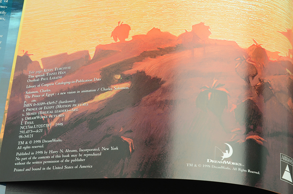 Multiple Animators Signed and Sketched "The Prince of Egypt: A New Vision in Animation"