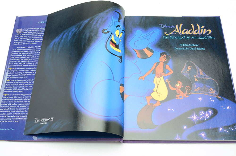 Multiple Animators Signed "Disney's Aladdin: The Making of an Animated Film"