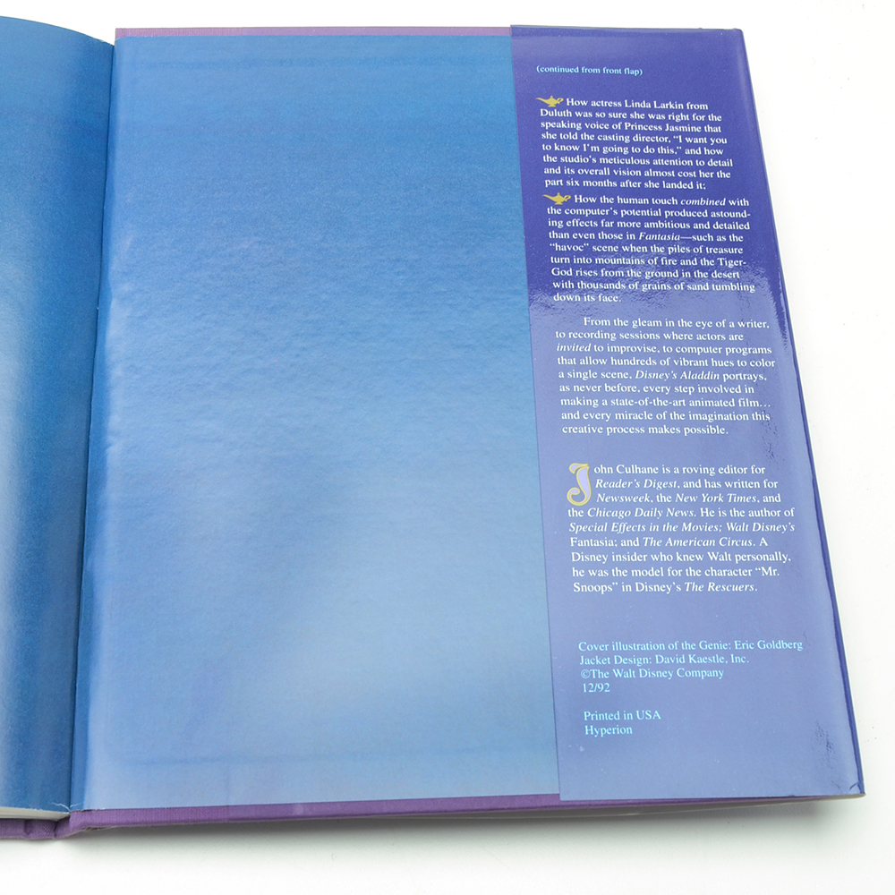 Multiple Animators Signed "Disney's Aladdin: The Making of an Animated Film"