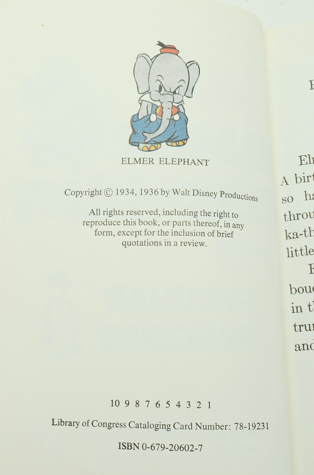 Walt Disney's Elmer Elephant Books and Print
