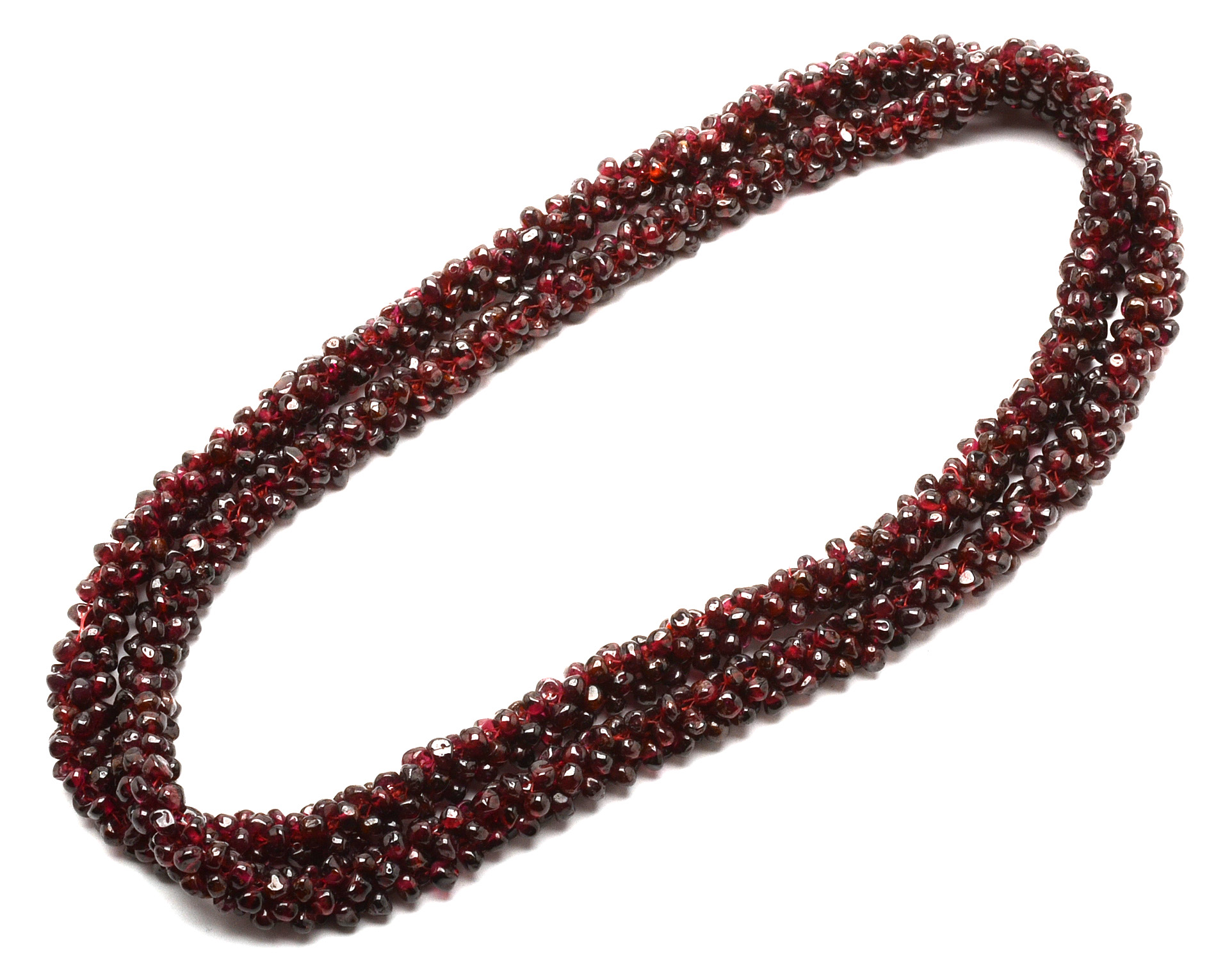 Pair of Garnet Rope Necklaces