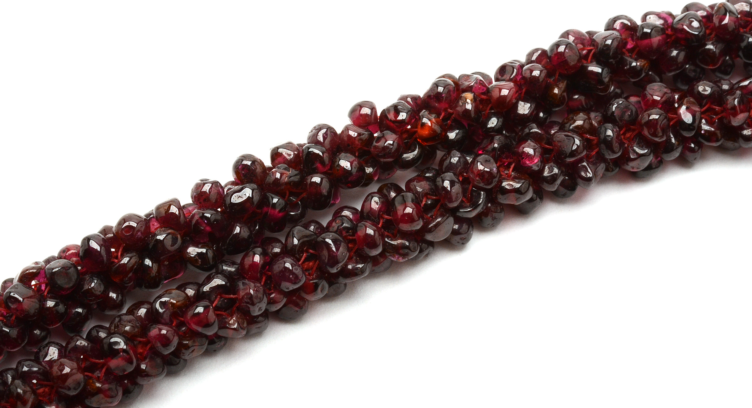 Pair of Garnet Rope Necklaces