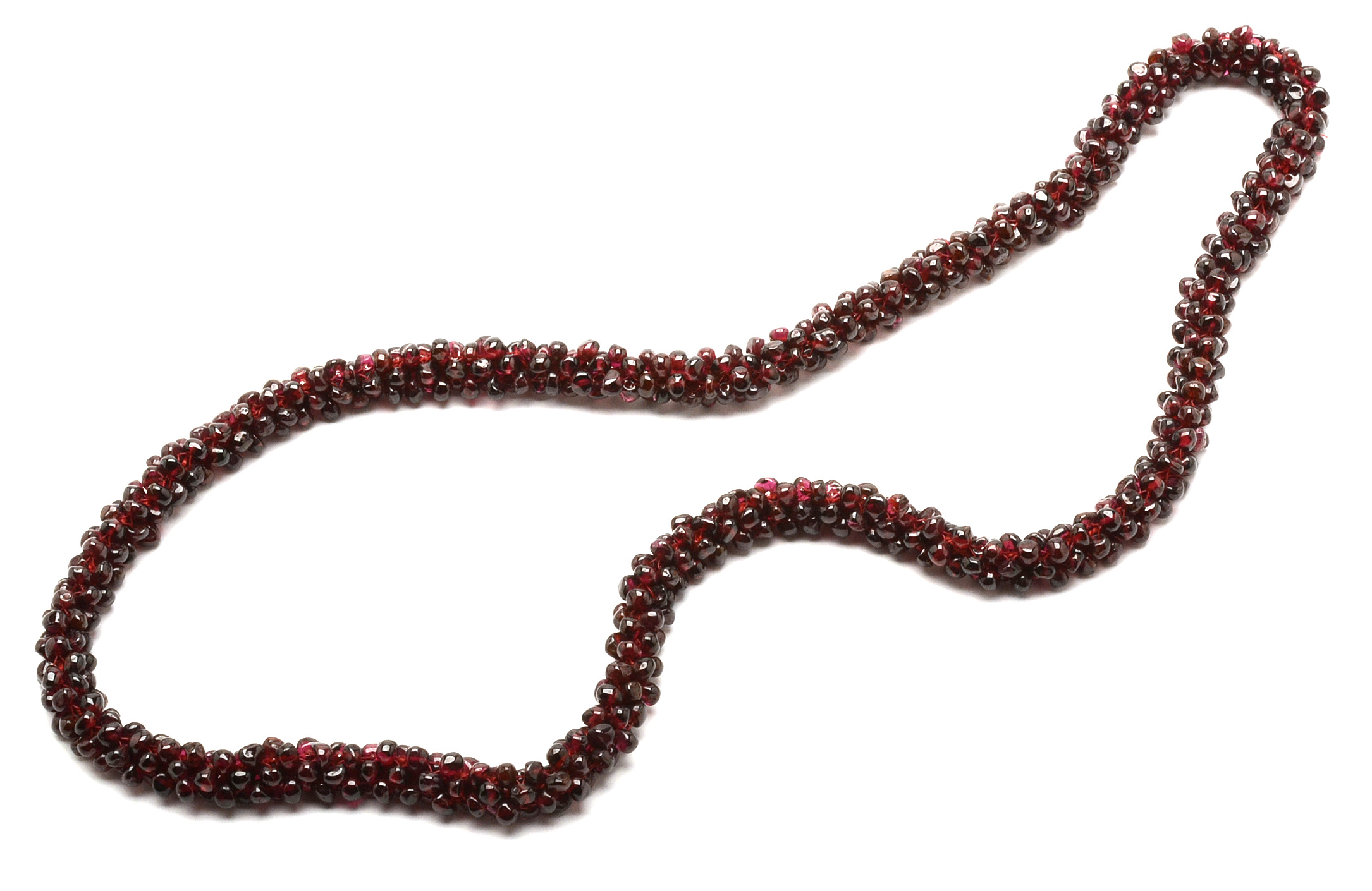 Pair of Garnet Rope Necklaces
