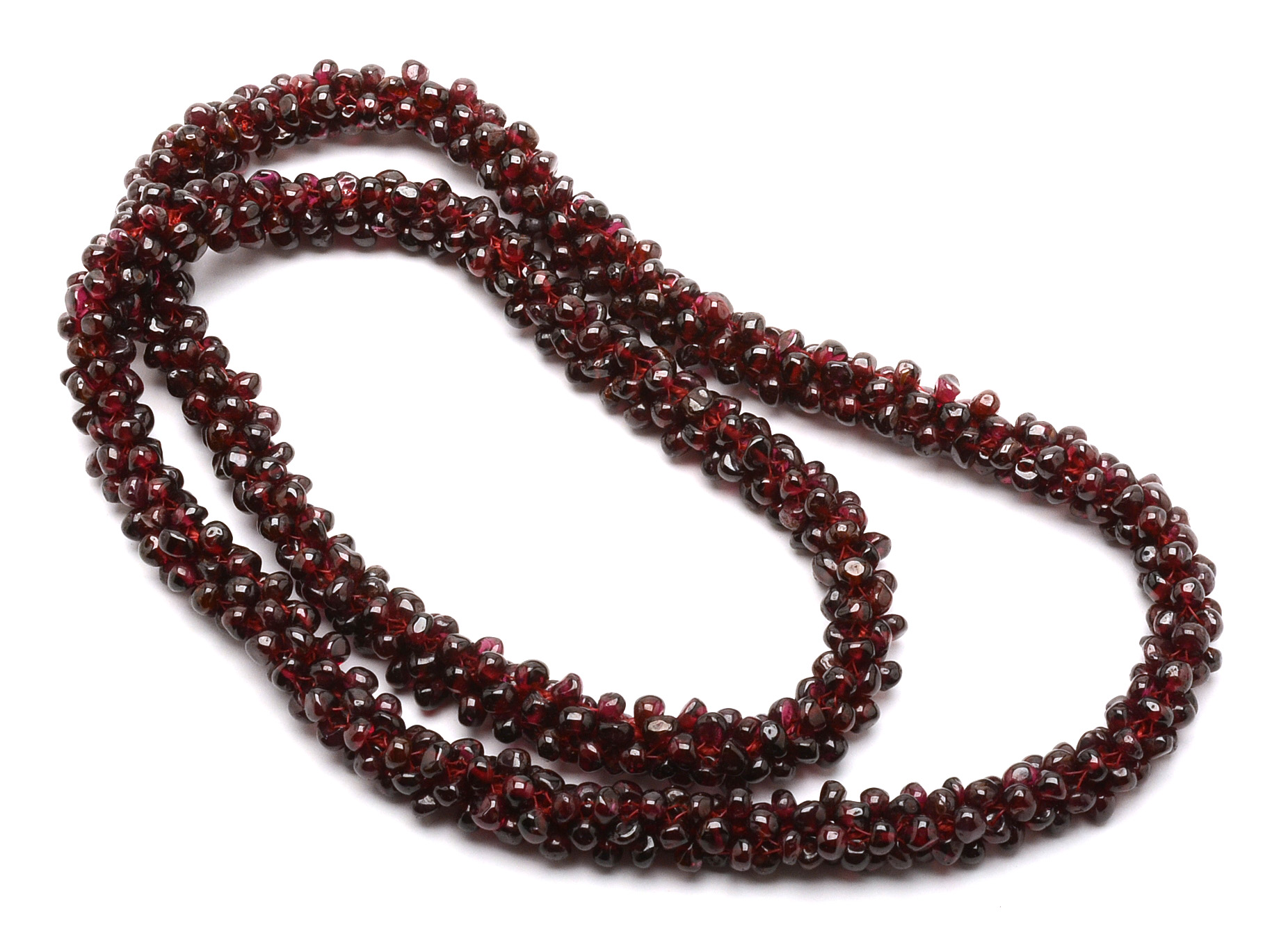 Pair of Garnet Rope Necklaces