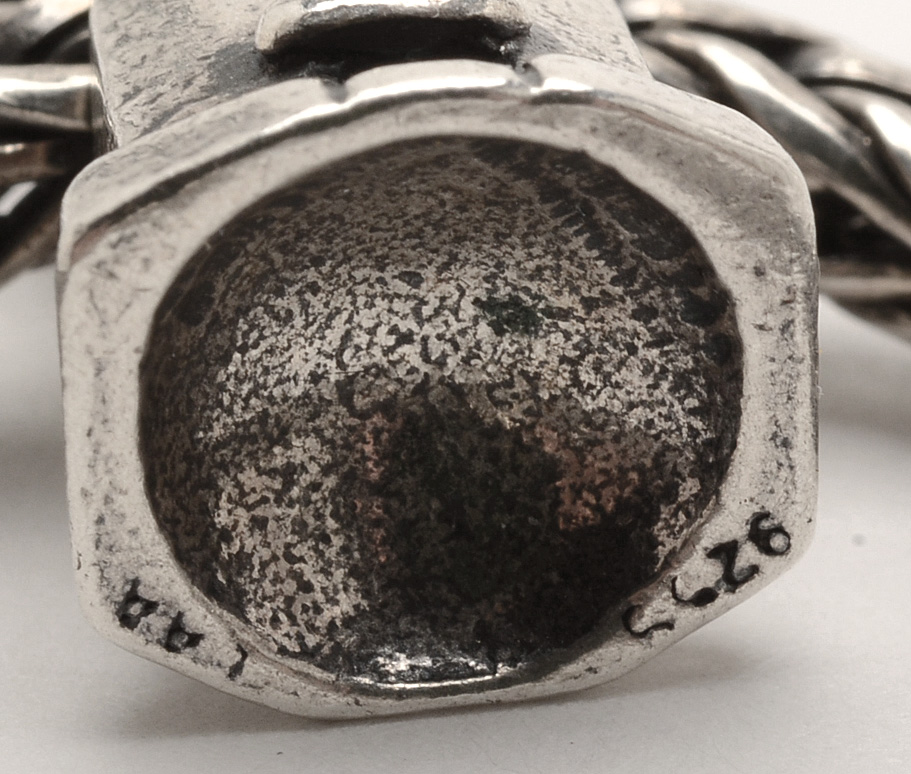 Sterling Bracelet with Four Trollbead Charms