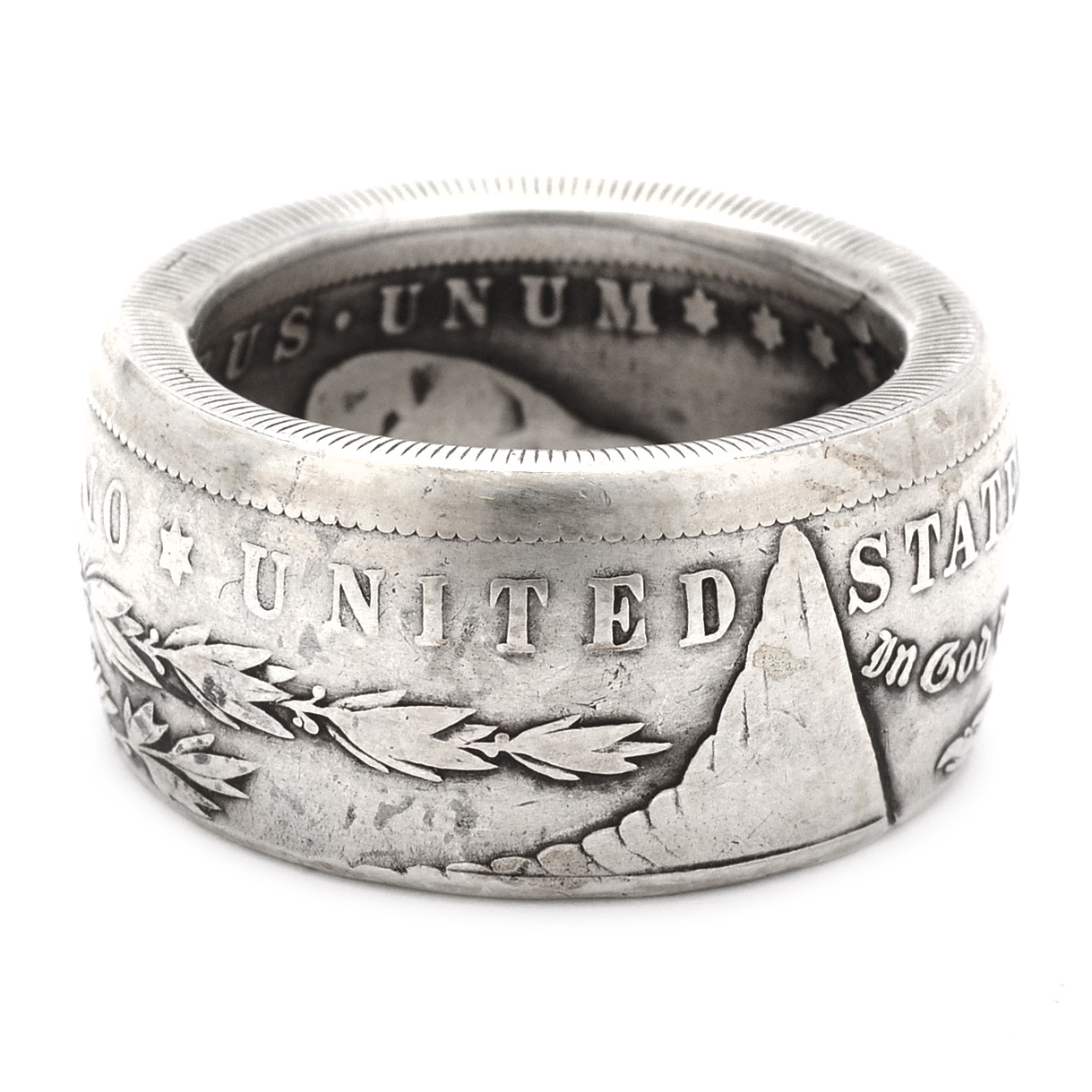 Coin Silver Morgan Dollar Men's Ring