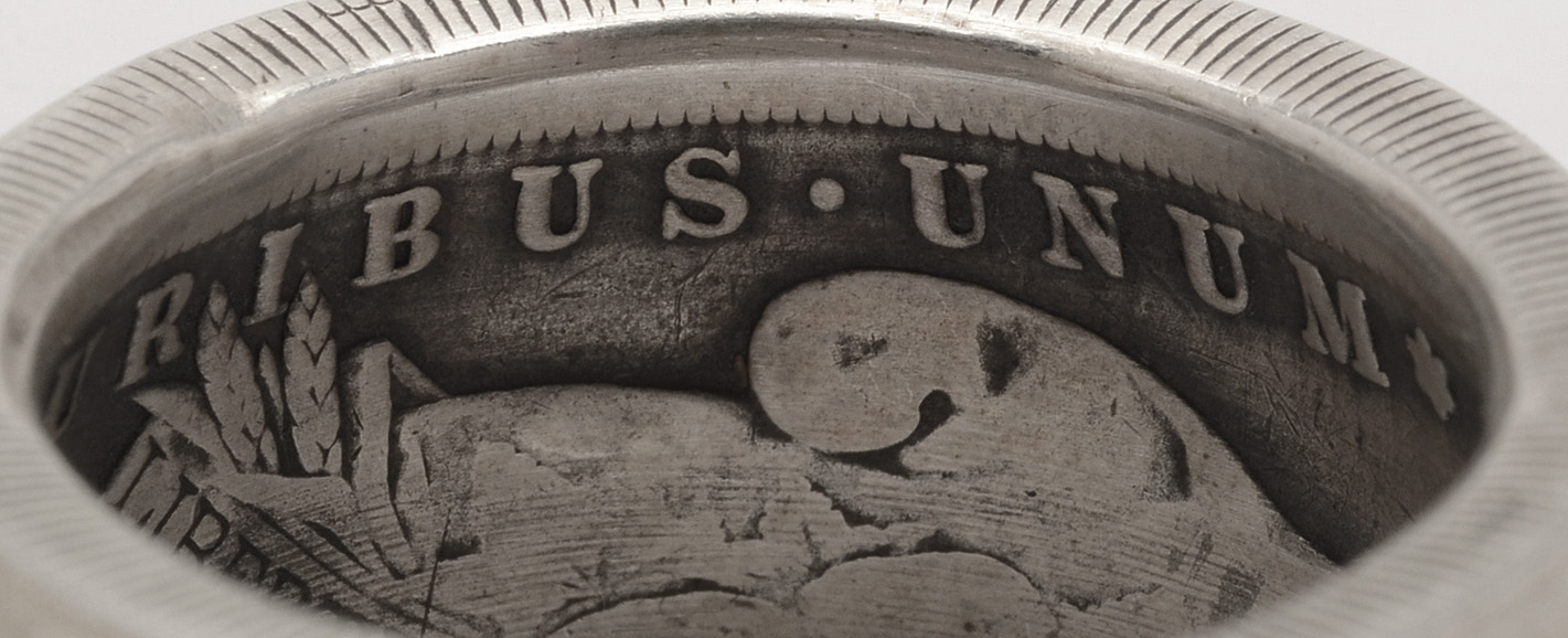 Coin Silver Morgan Dollar Men's Ring