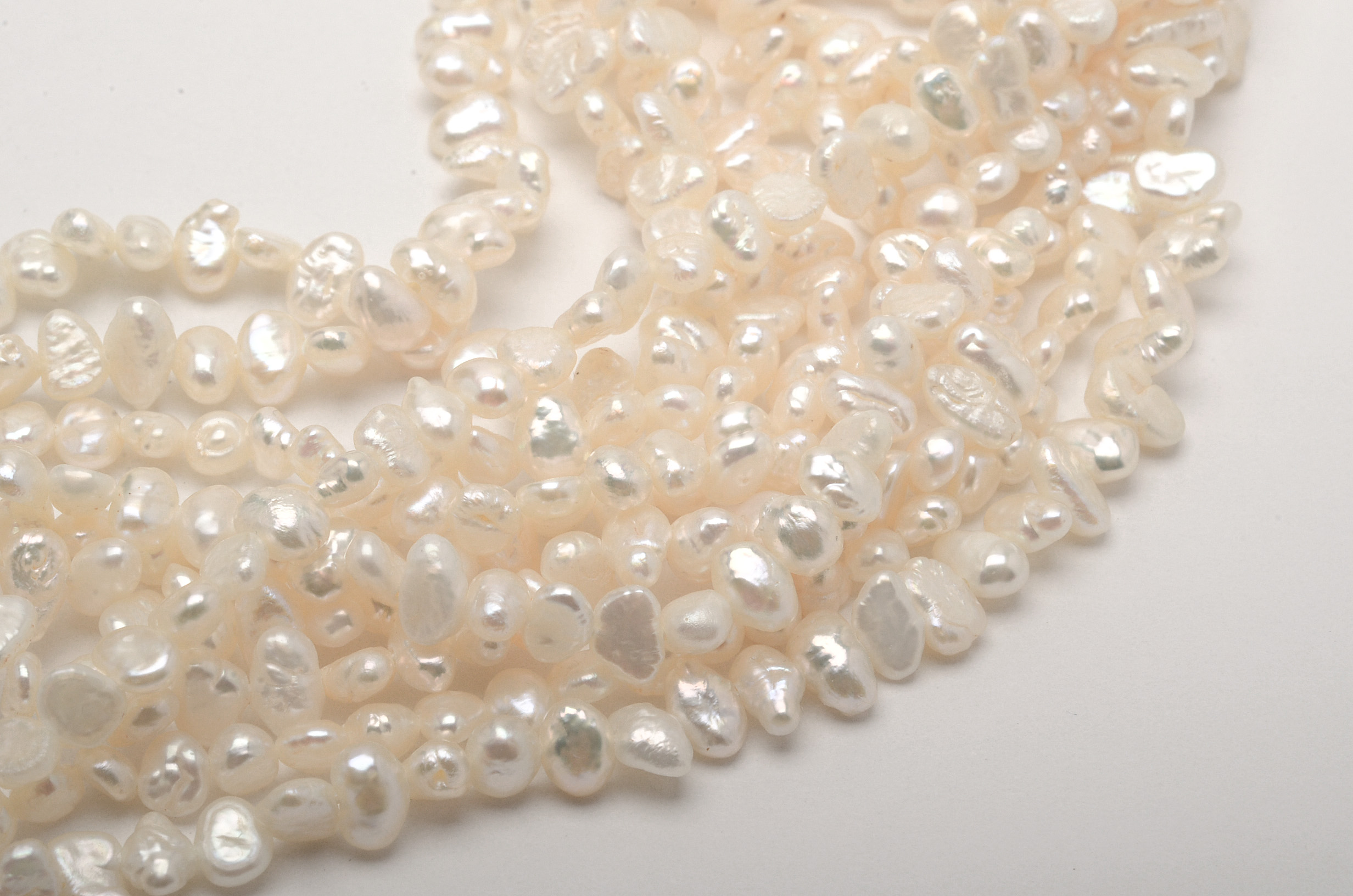 Sterling and Marcasite Rice Seed Pearl Choker