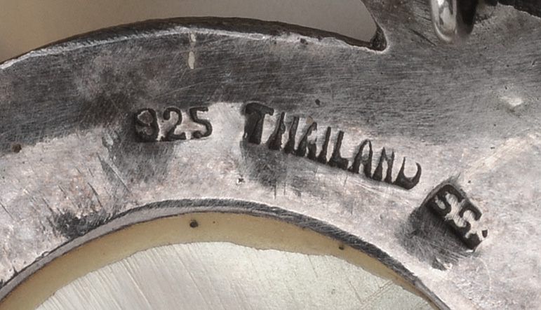 Sterling and Marcasite Mother of Pearl Beaded Necklace