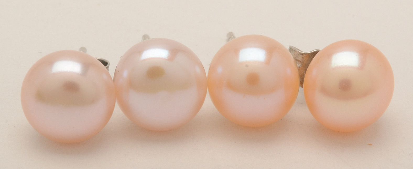 Cultured Freshwater Pearl and White Topaz Sterling Earrings