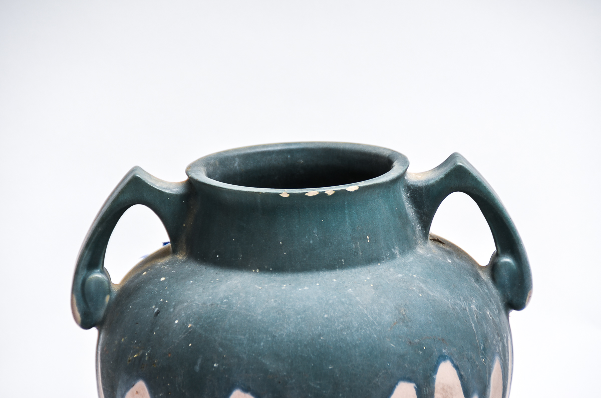 Roseville Pottery Double Handled Carnelian I Vase