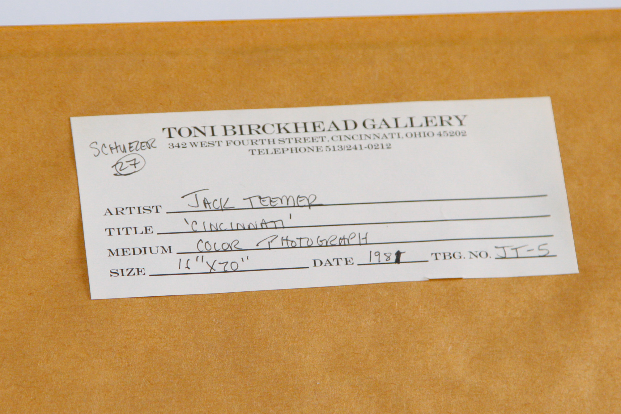 Pair of Jack Teemer Chromogenic Photographs of "Cincinnati, 1981"