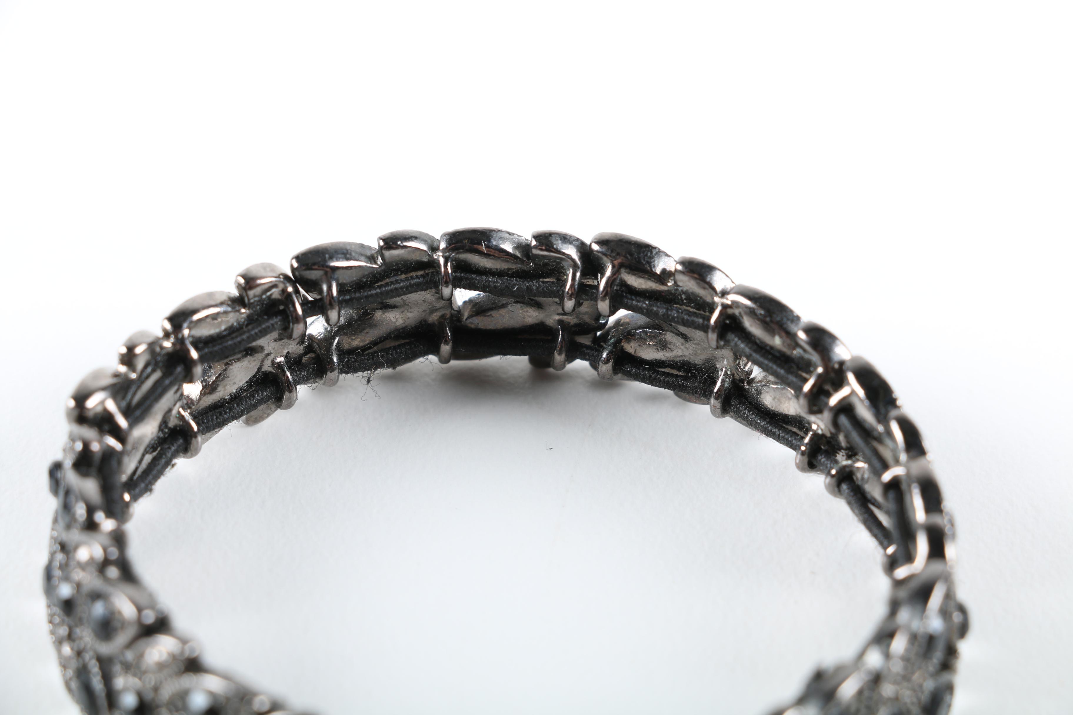 Gun Metal and Black Beaded Jewelry