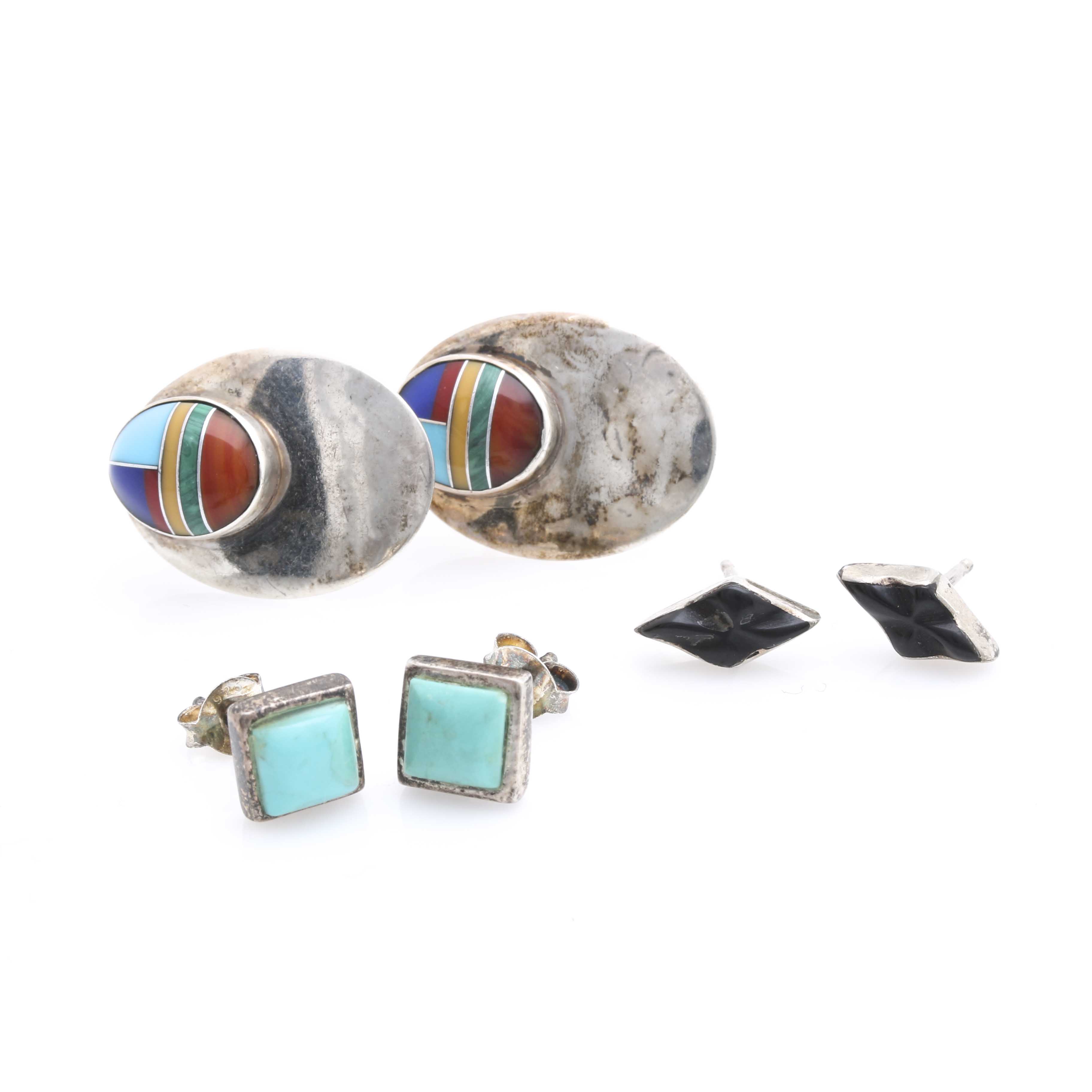 Sterling Silver Southwestern Style and Native American Artisan Gemstone Jewelry