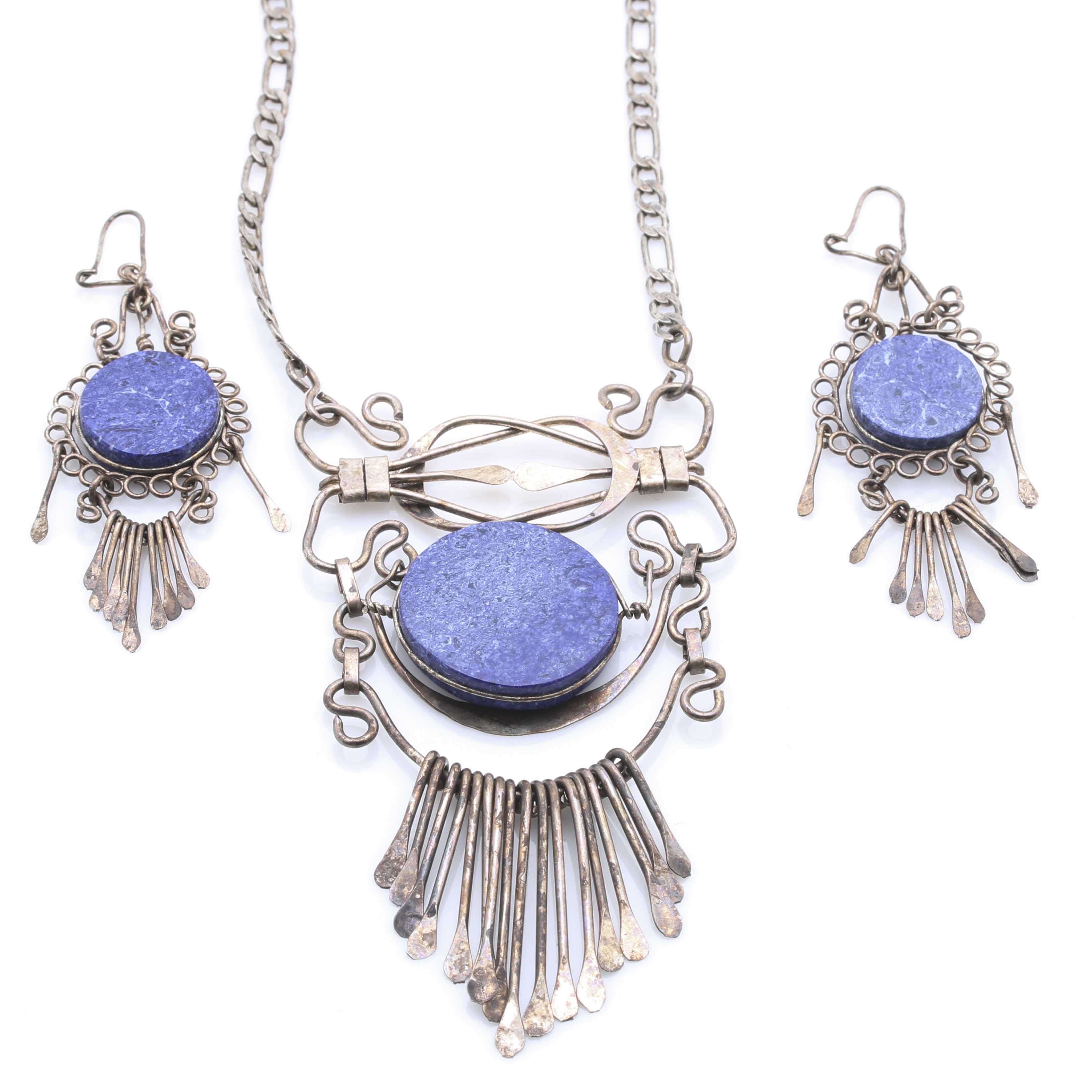 Assortment of Mixed Metal Jewelry With Gemstones