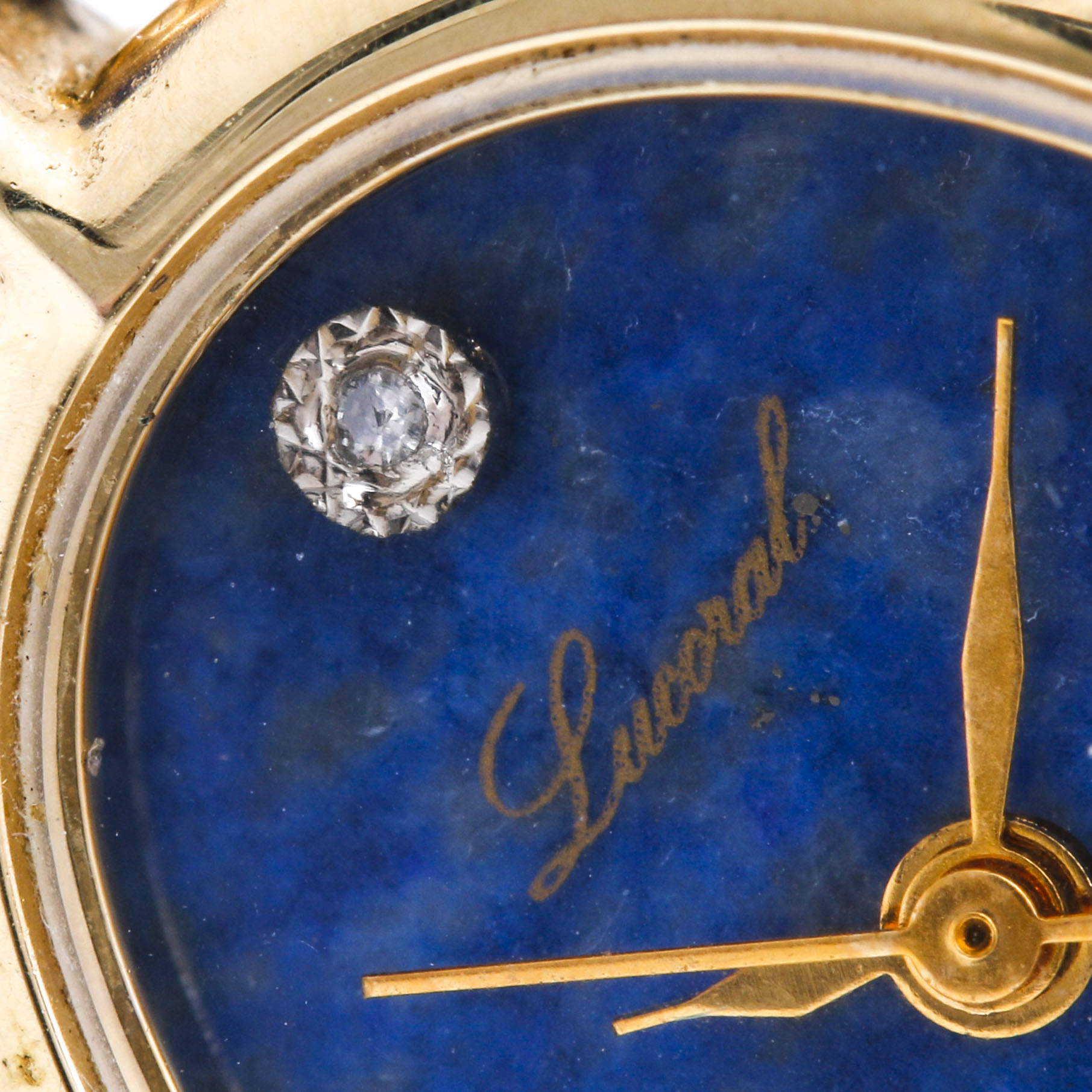 Lapis Lazuli Lucoral Diamond Quartz Watch
