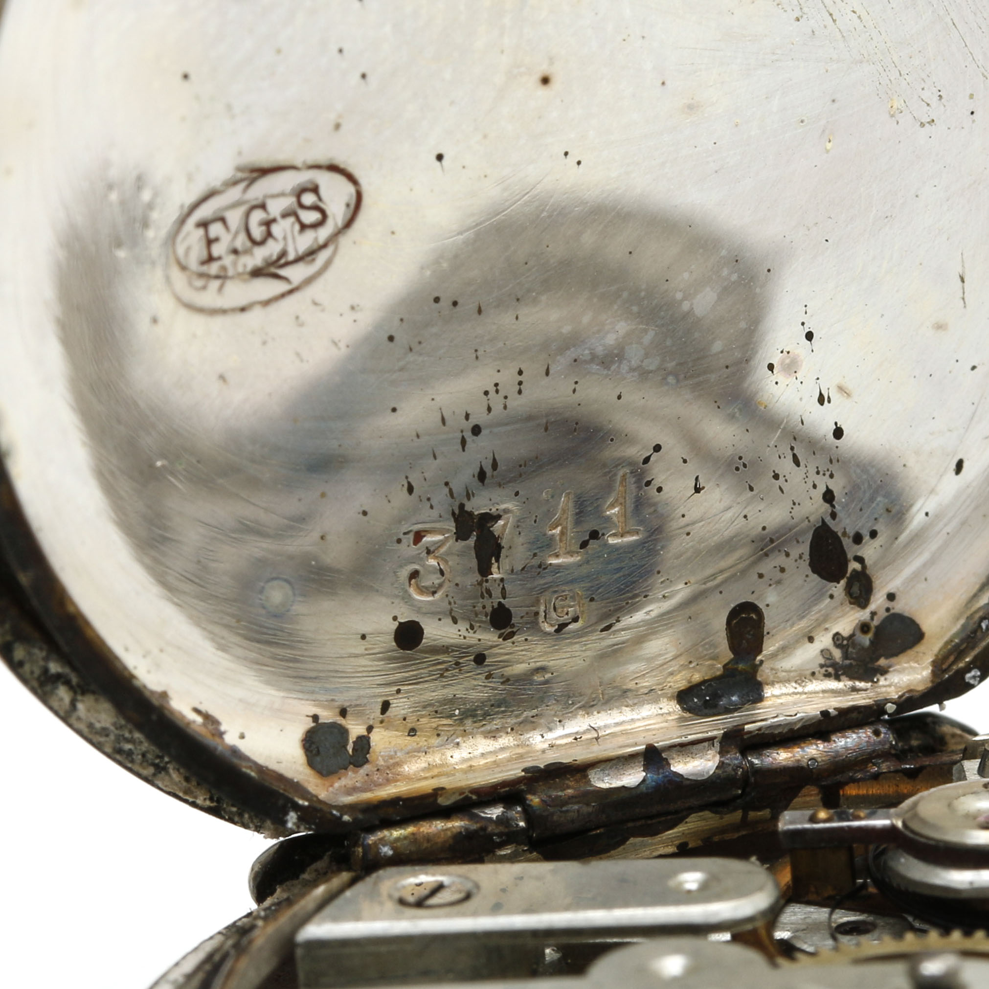 800 Silver Pin Set Pocket Watch