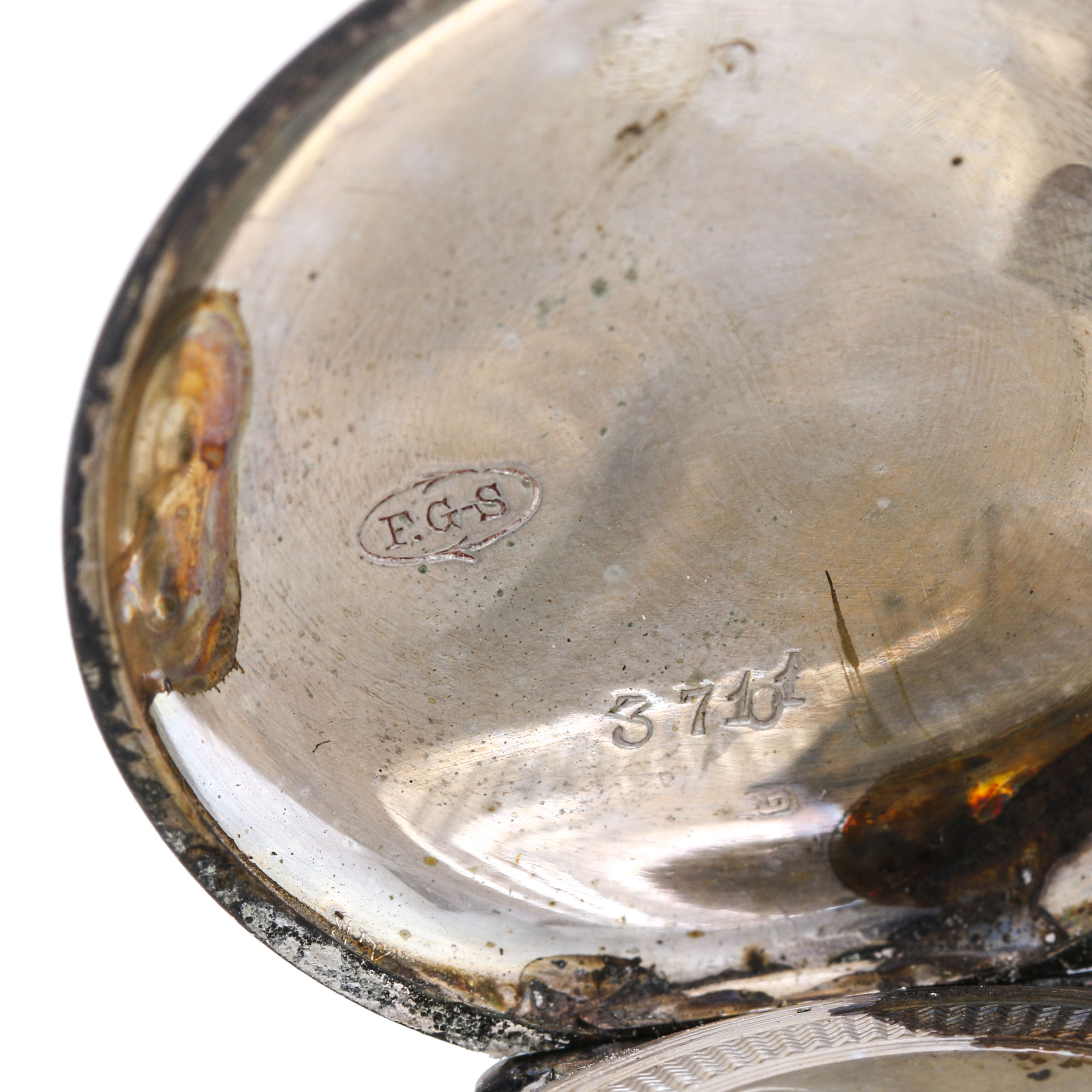 800 Silver Pin Set Pocket Watch