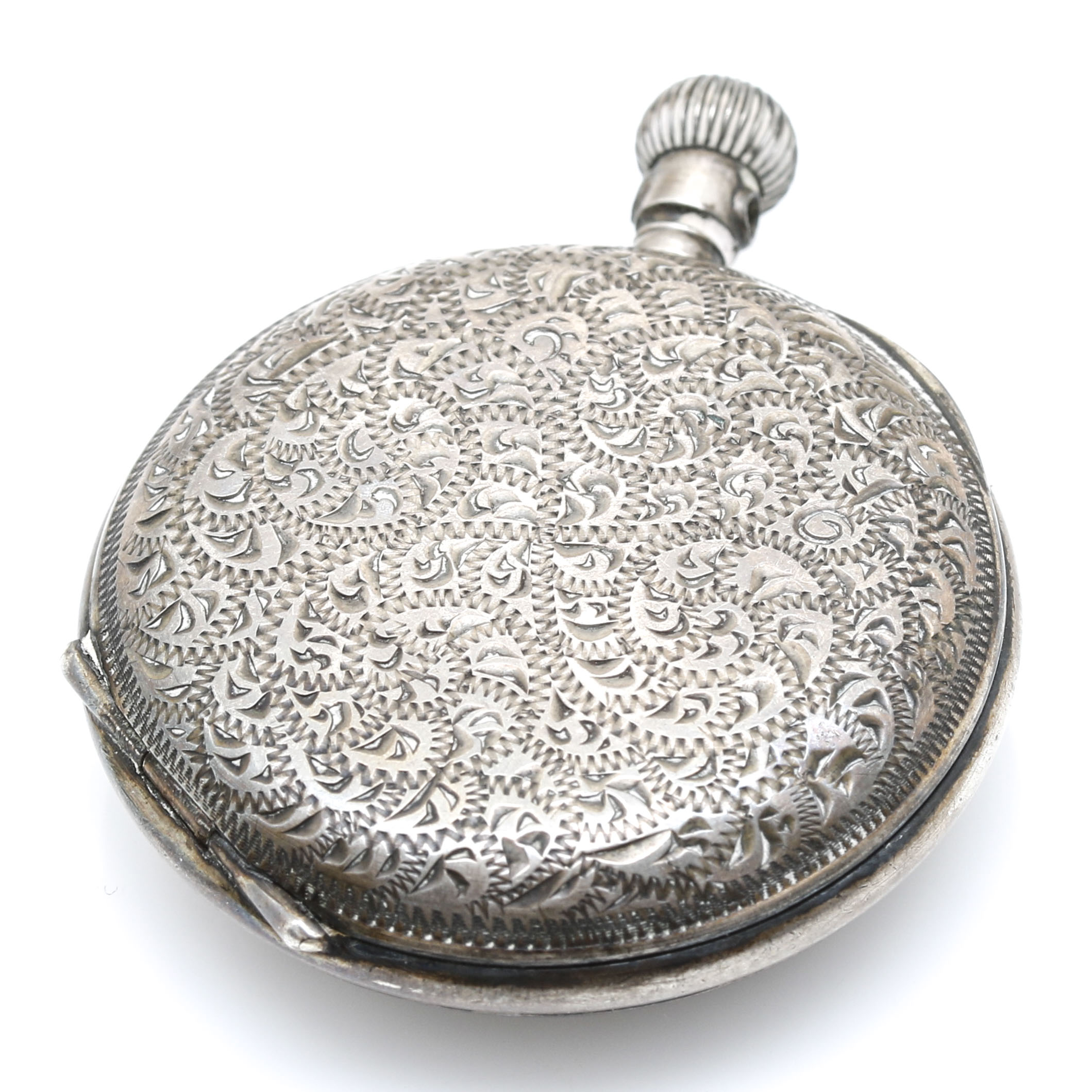 800 Silver Pin Set Pocket Watch