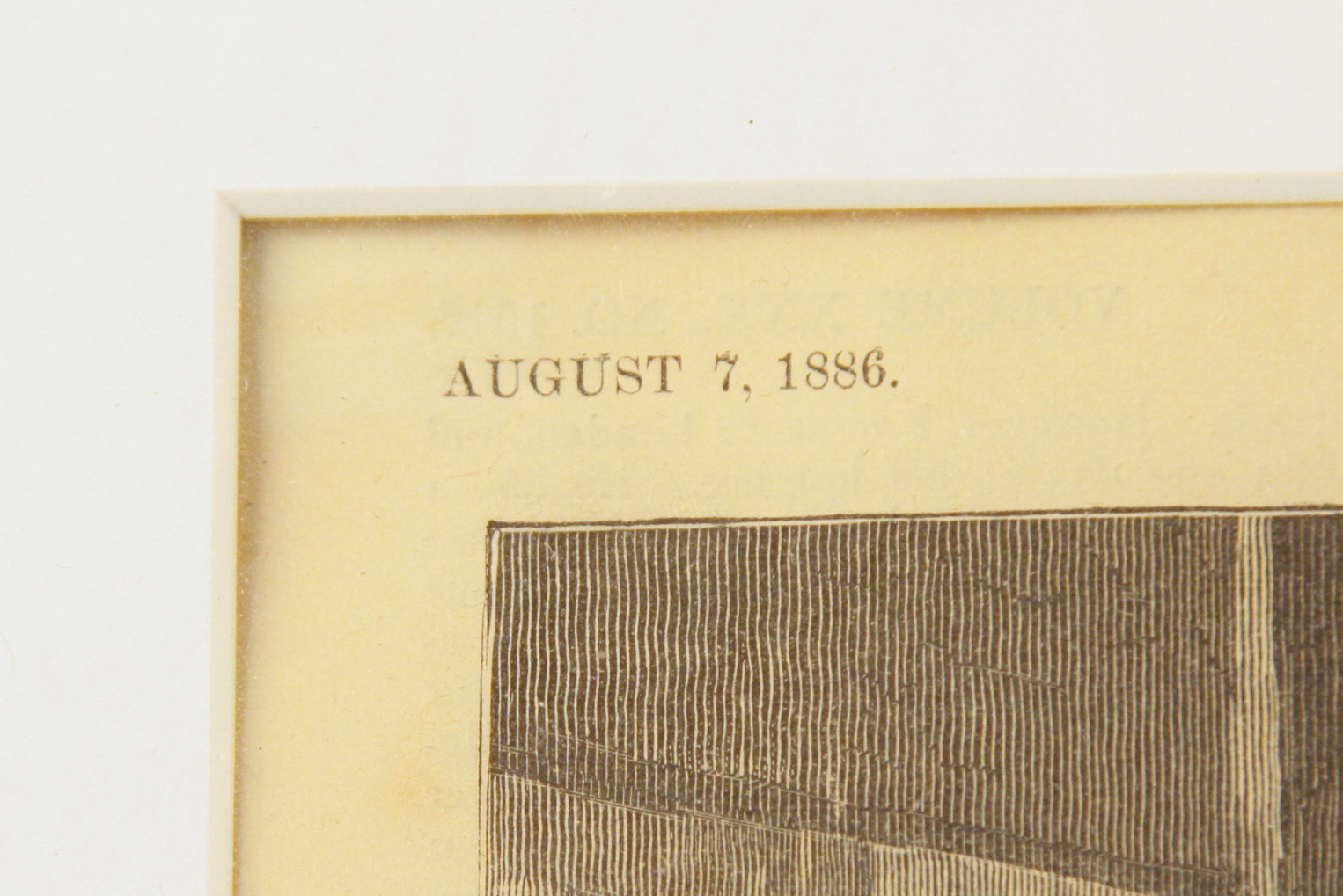 1886 Framed Harper's Weekly Folio Lithograph on Paper