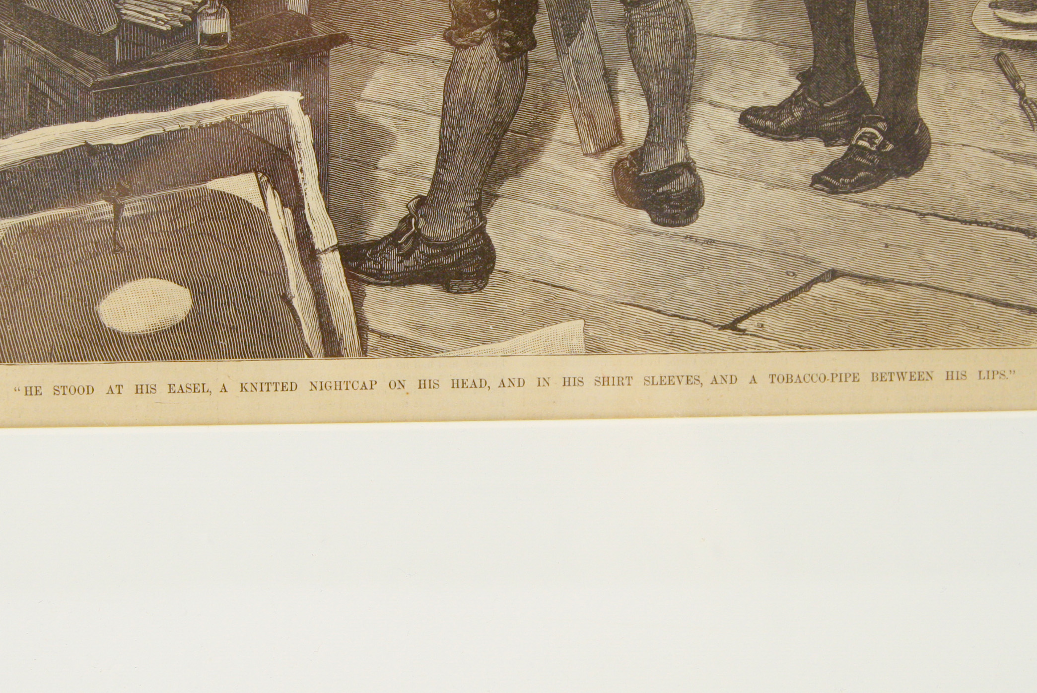 1886 Framed Harper's Weekly Folio Lithograph on Paper