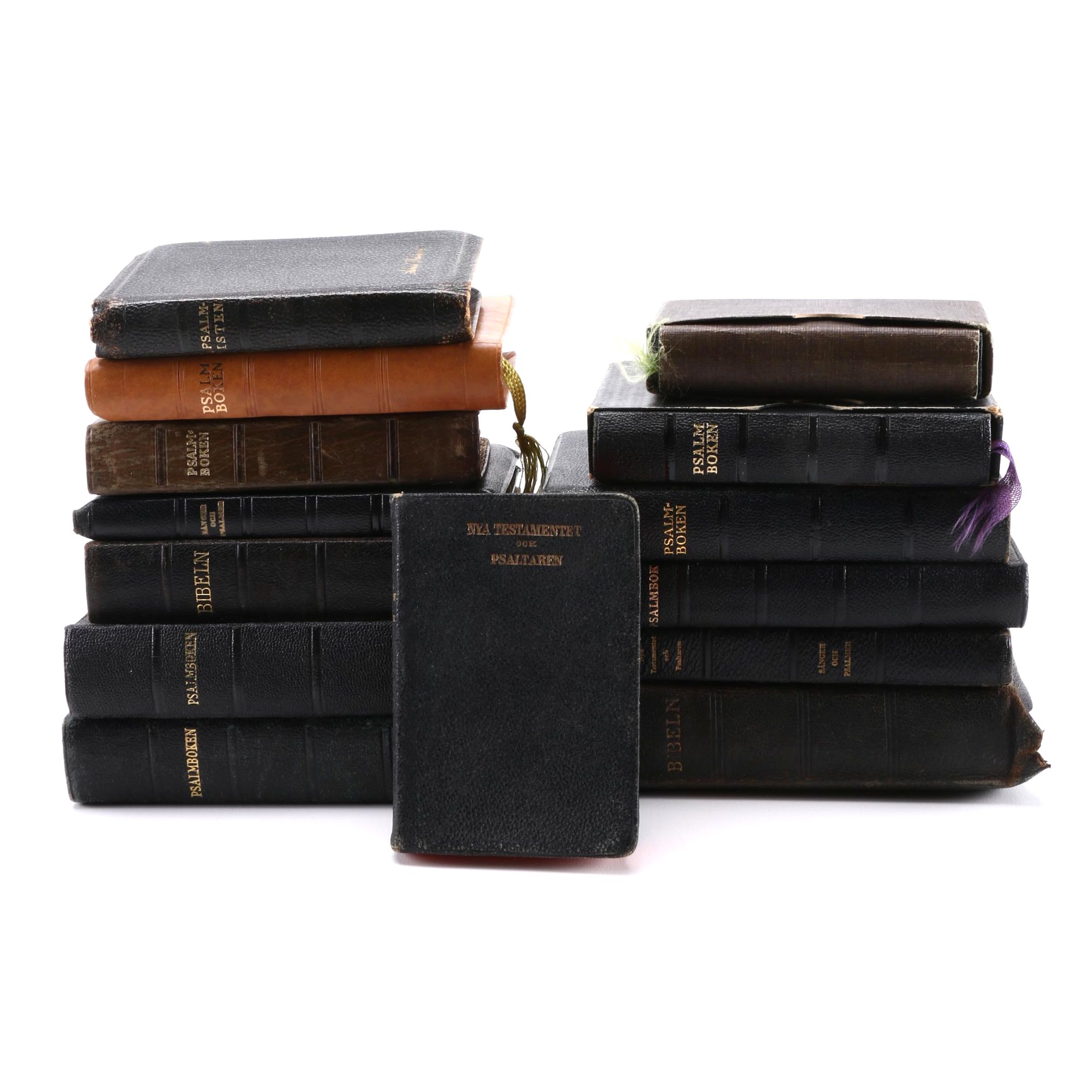 Assortment of Swedish Religious Books