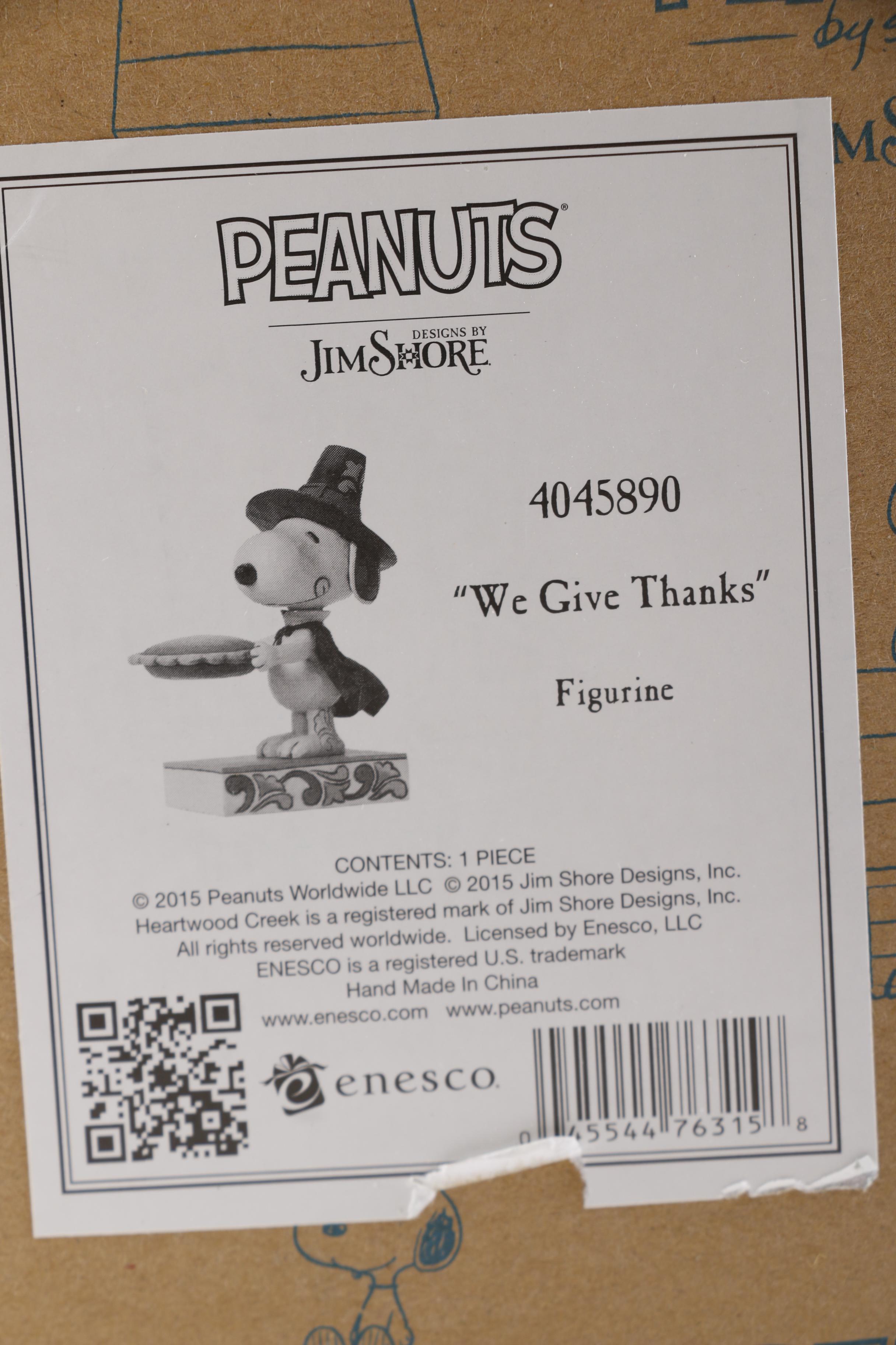 Enesco Jim Shore Peanuts Figurines Collection