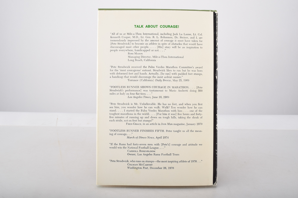 Autographed First Edition "Come Run With Me" by Peter Strudwick with James Rutz