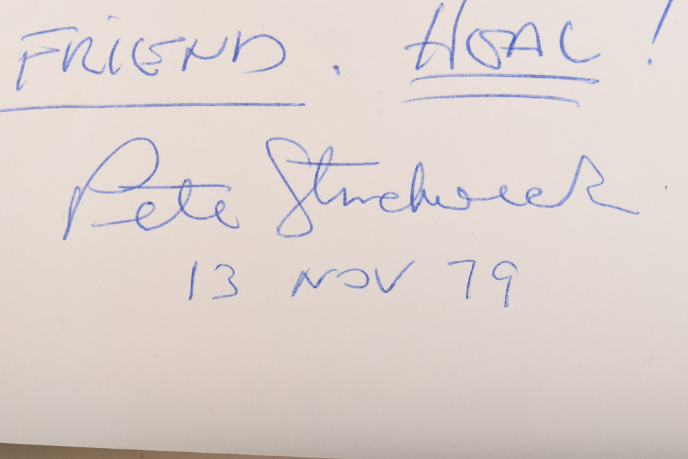 Autographed First Edition "Come Run With Me" by Peter Strudwick with James Rutz