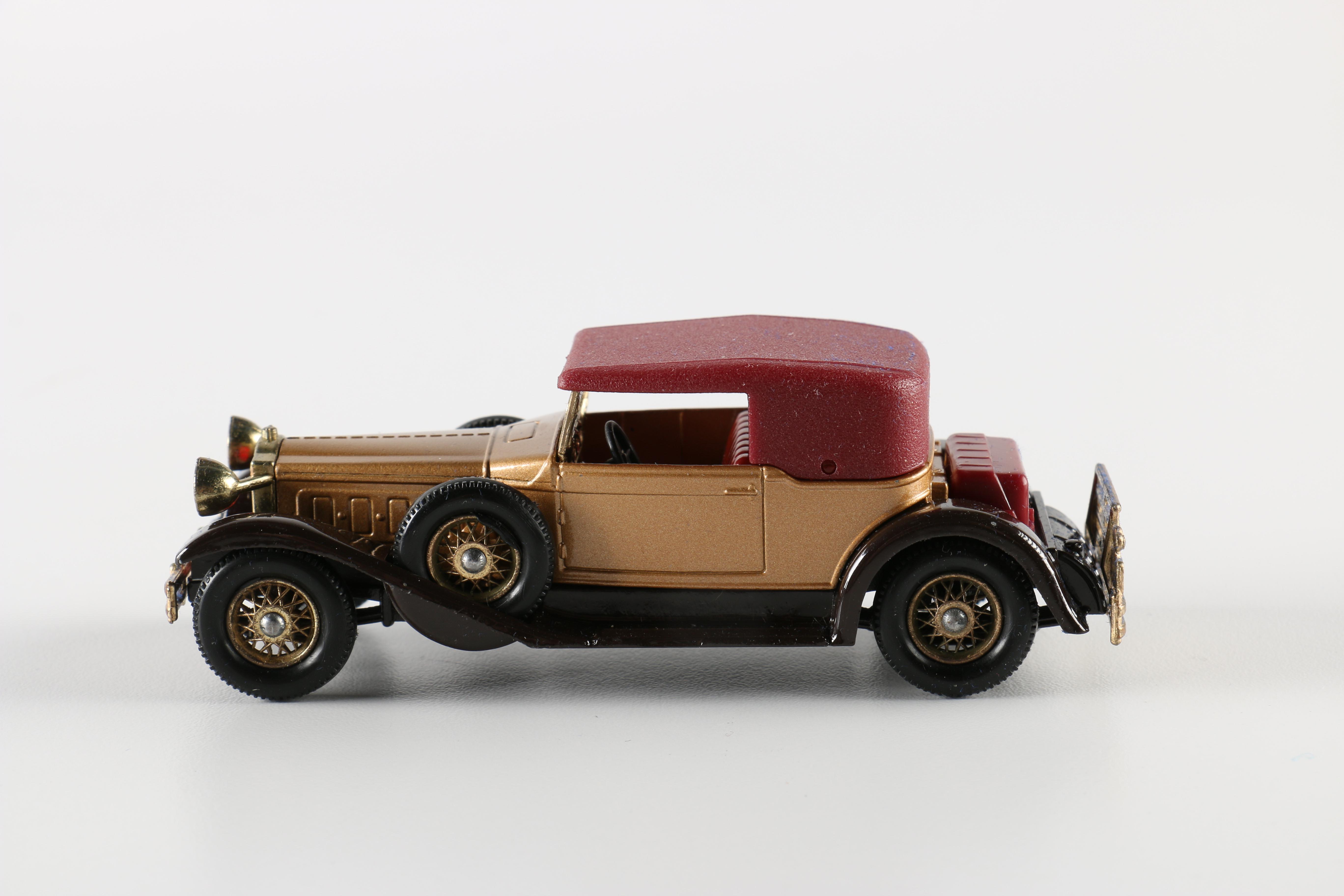 Matchbox "Models of Yesteryear" Die-Cast Cars in Case Circa 1969