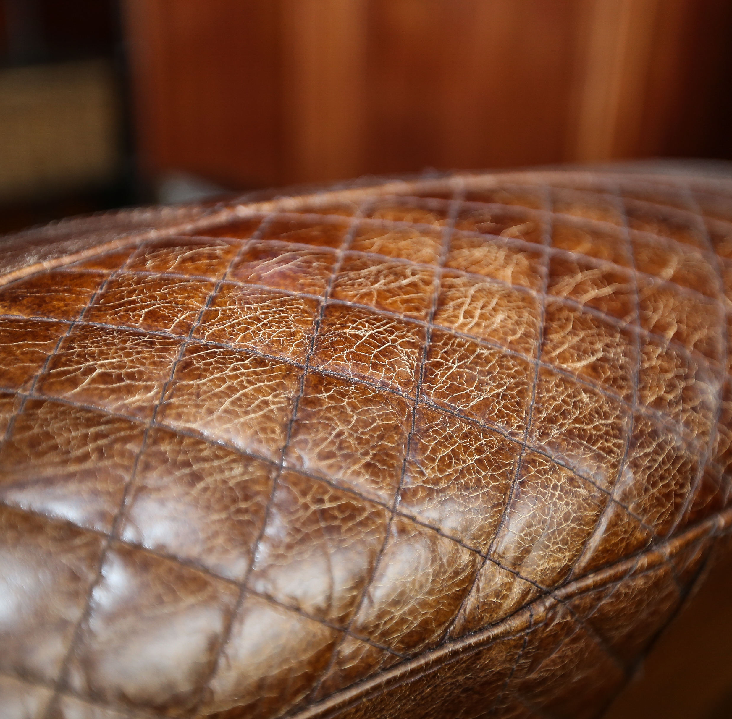 Contemporary Leather Aviator Club Chairs