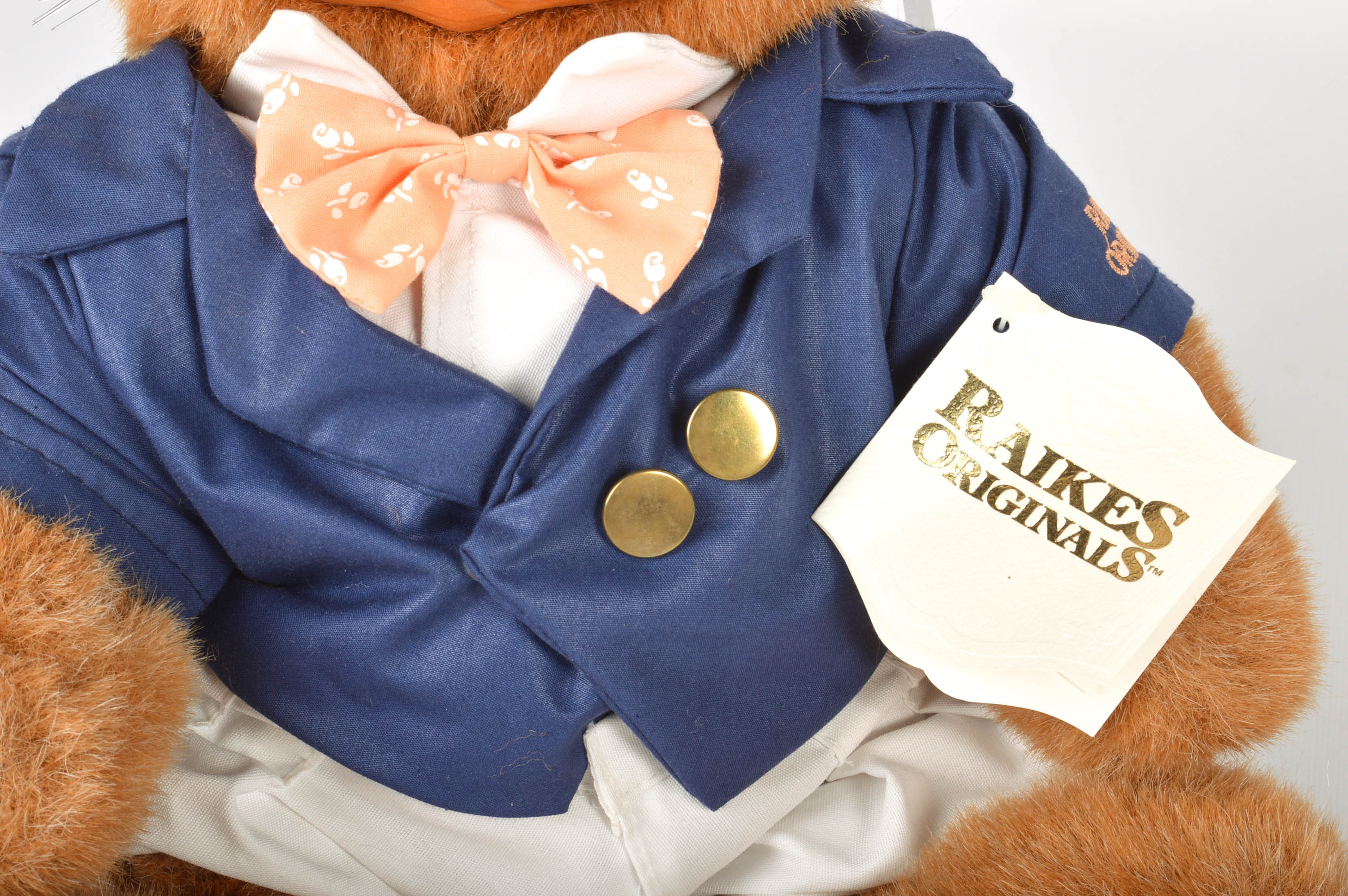 Limited Edition Robert Raikes Mohair and Wood Easter and Rabbit "Teddy Bears"