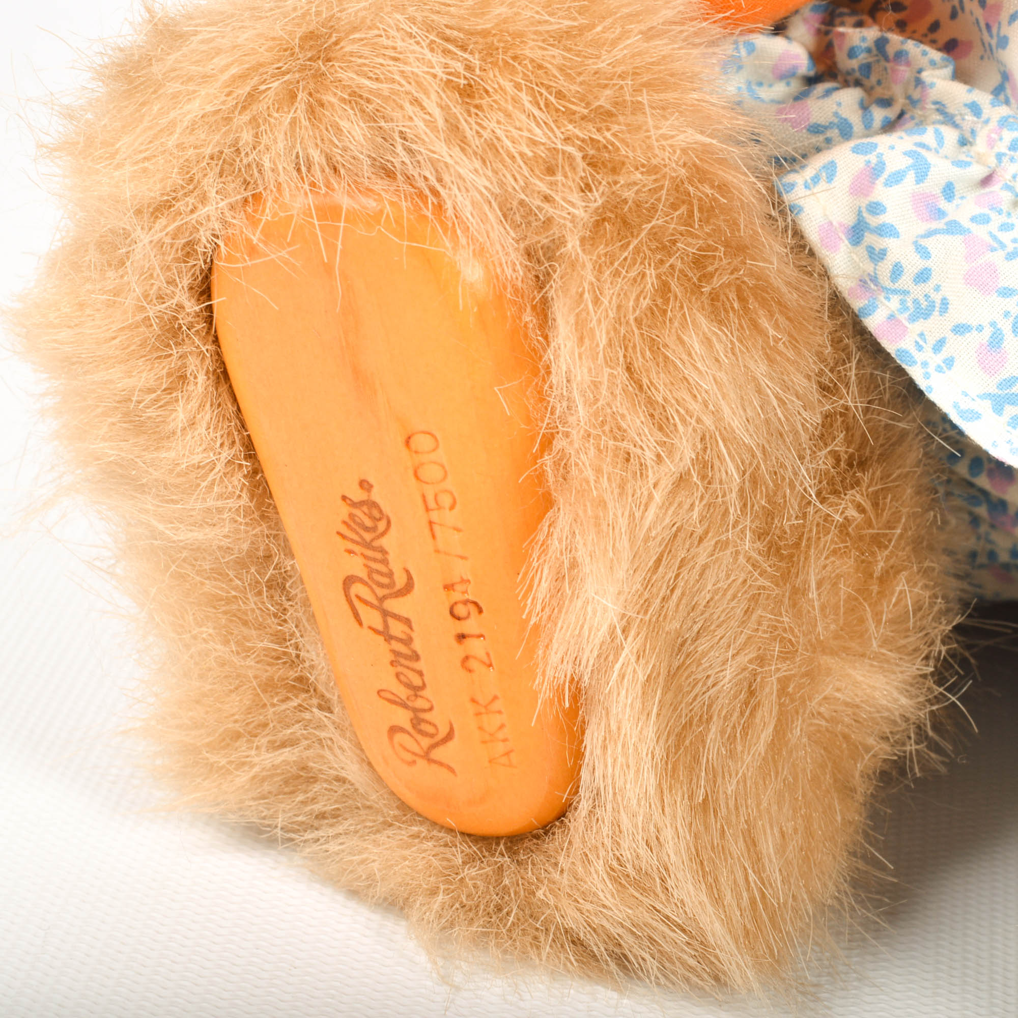 Limited Edition Robert Raikes Mohair and Wood Easter and Rabbit "Teddy Bears"