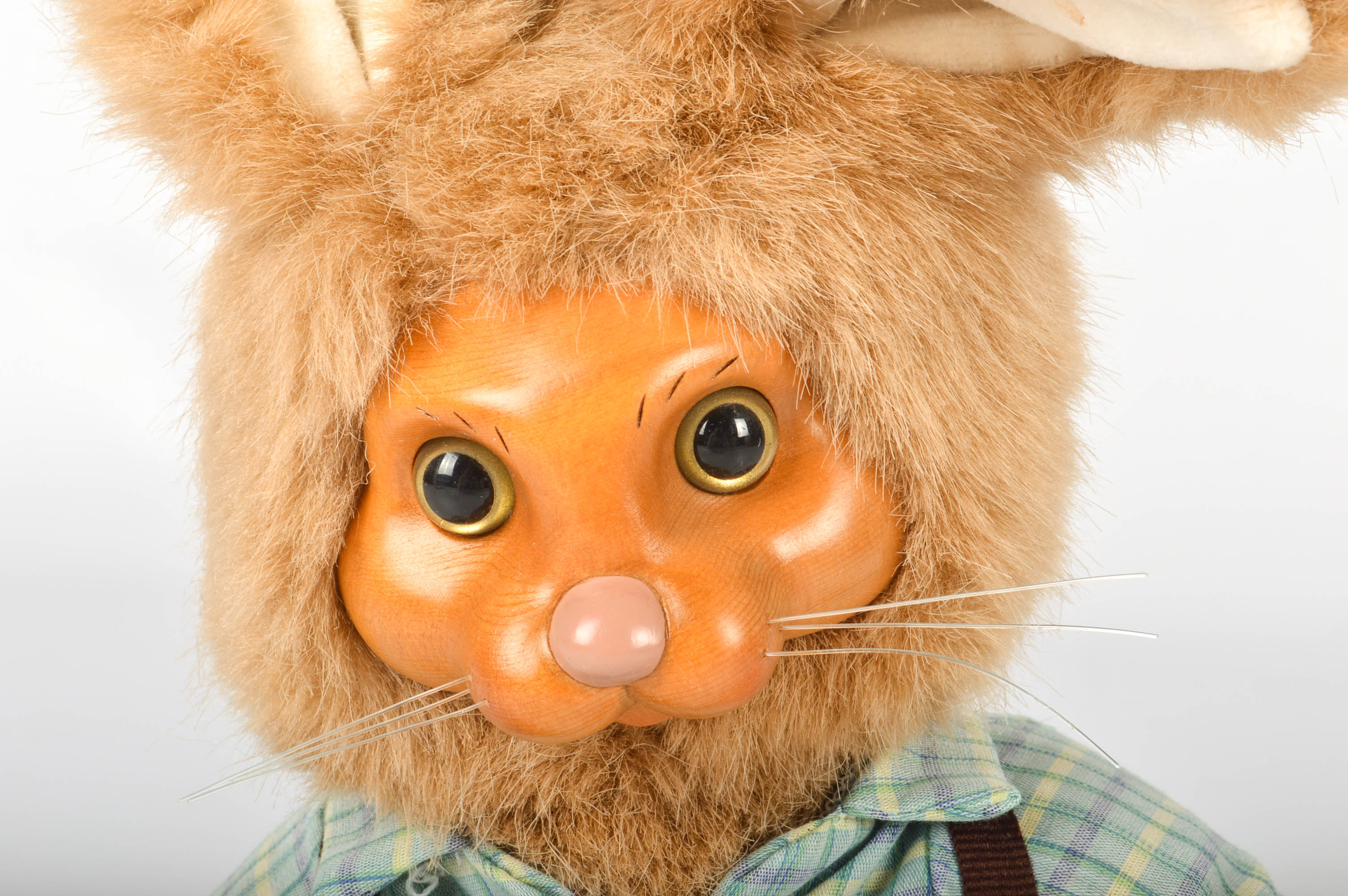 Limited Edition Robert Raikes Mohair and Wood Easter and Rabbit "Teddy Bears"