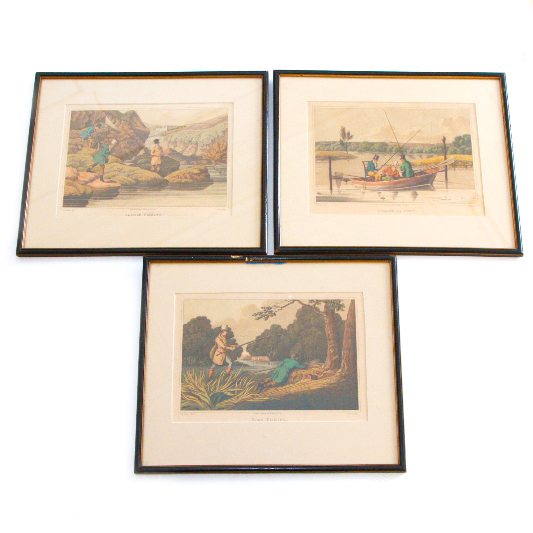 Group of Three 1820 Henry Alken Chromolithographs