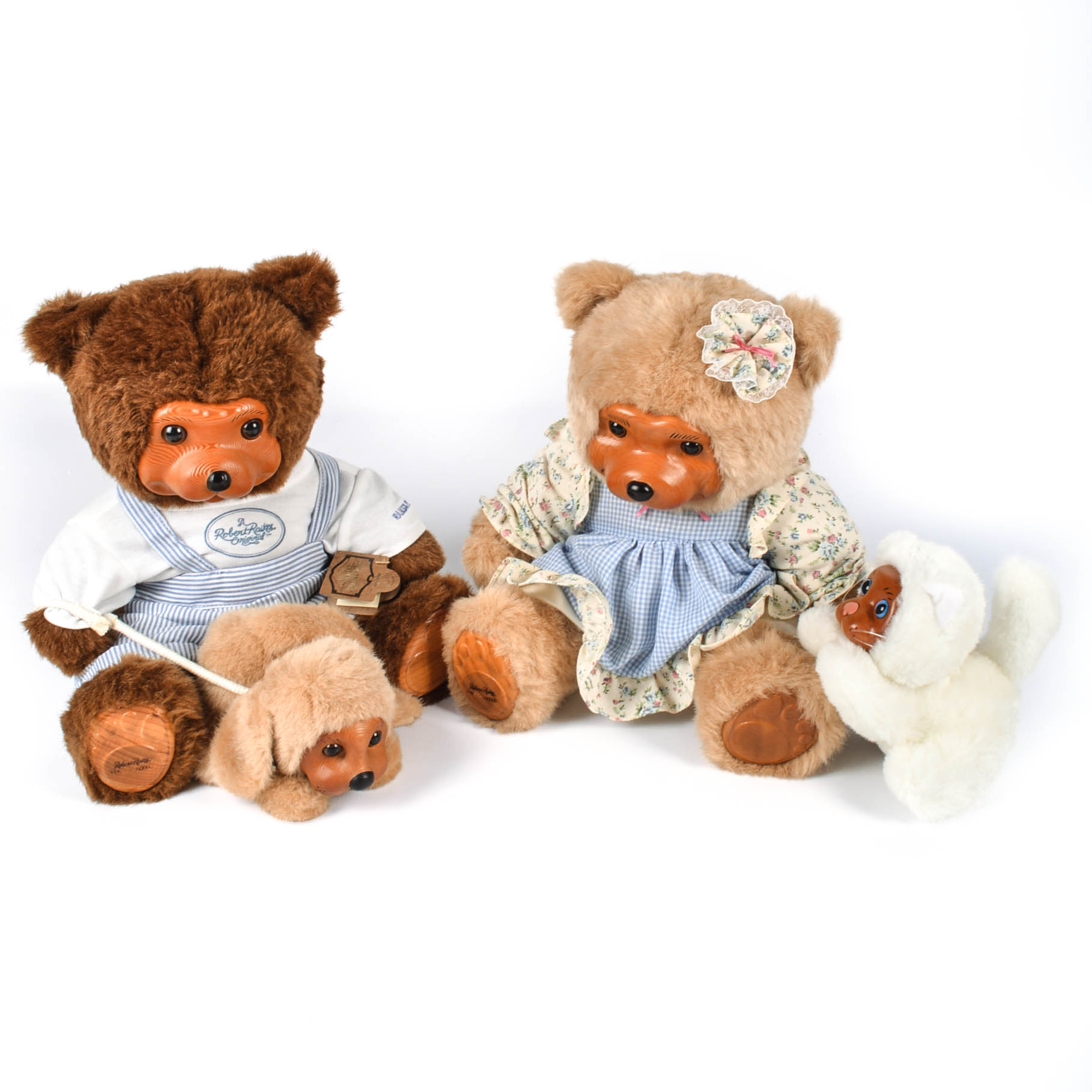 Robert Raikes Limited Edition Mohair and Wood "Best Friends" Collection Teddy Bears