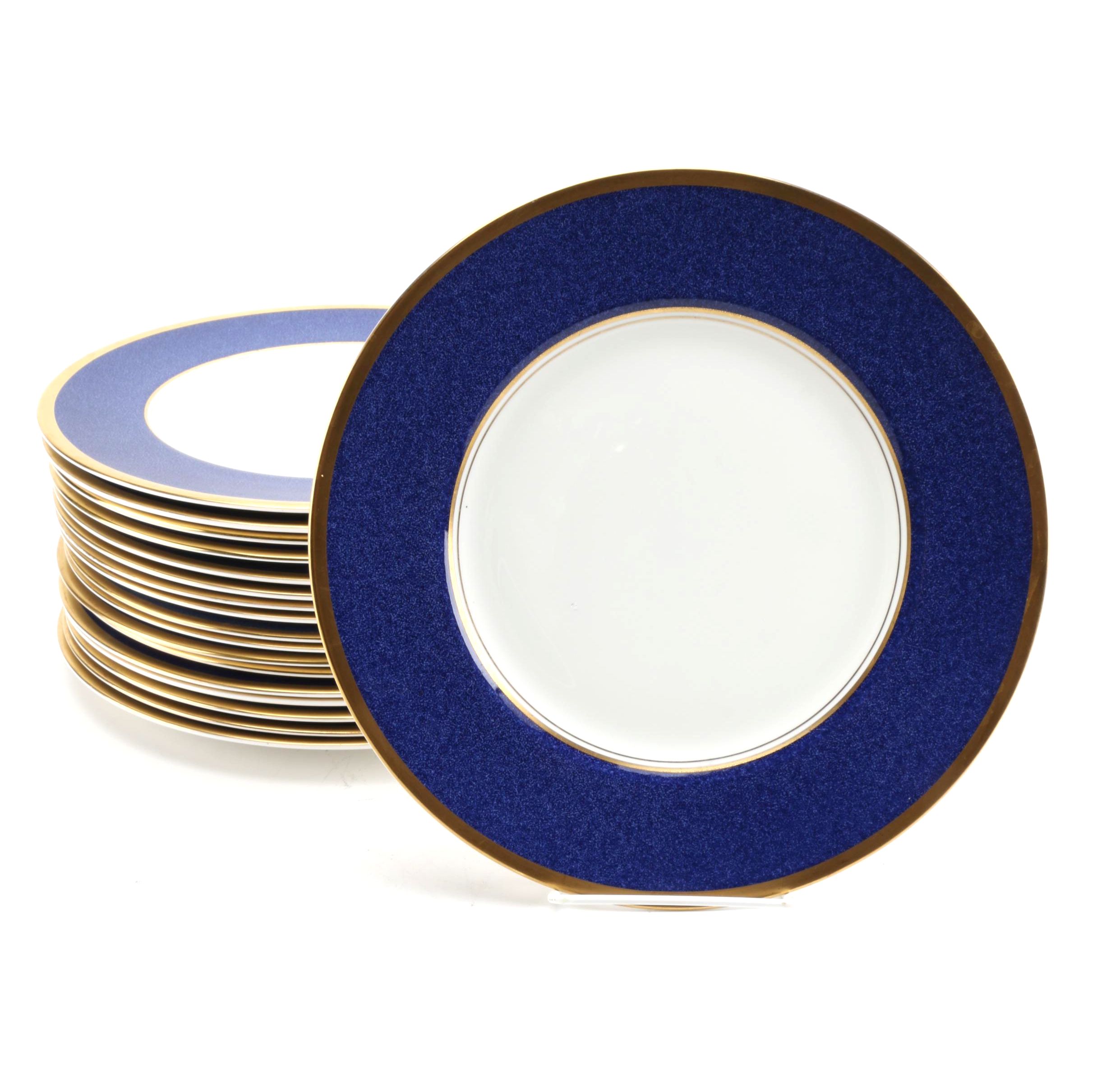 Coalport "Athlone Blue" Bone China Plates