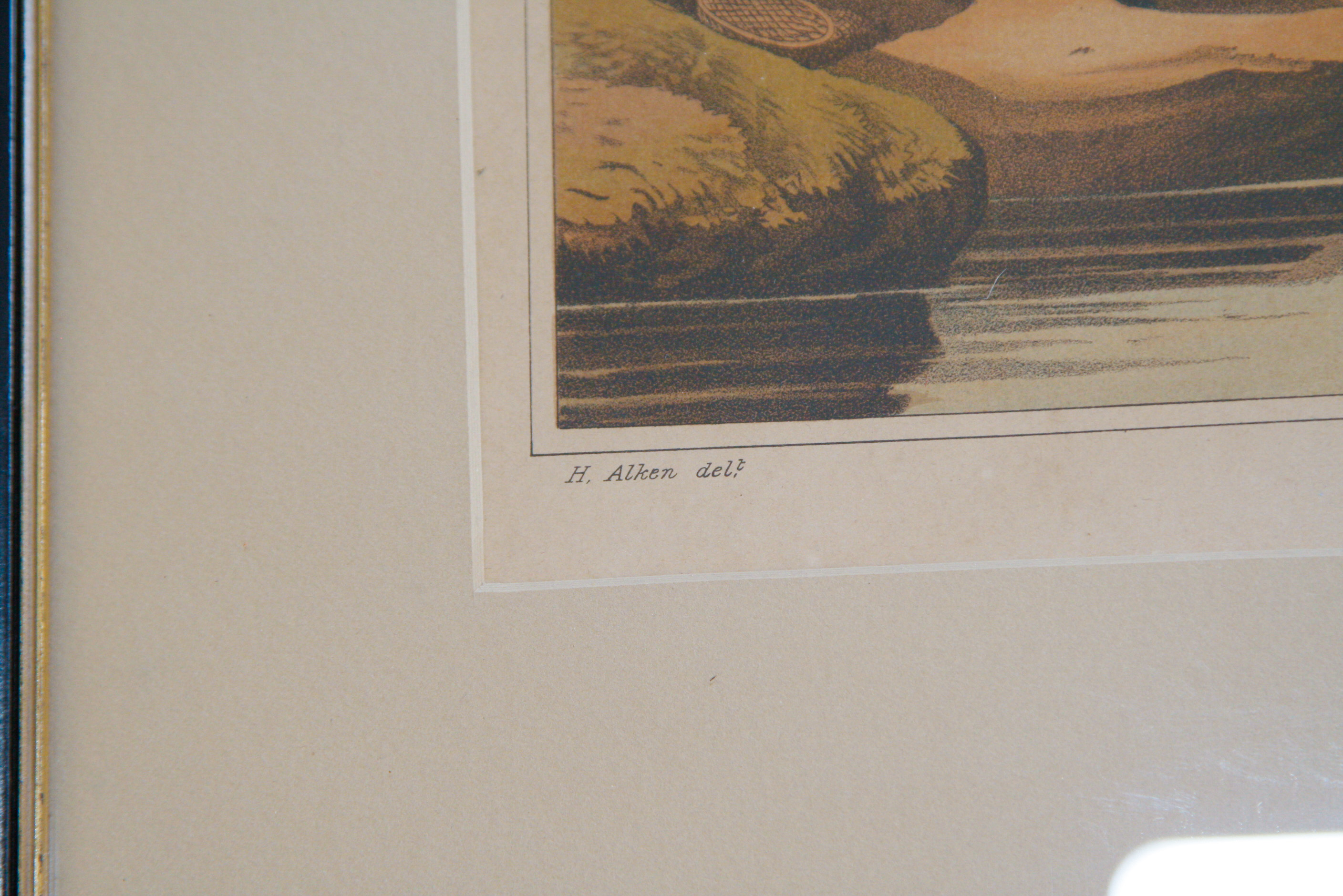 Group of Three 1820 Henry Alken Chromolithographs