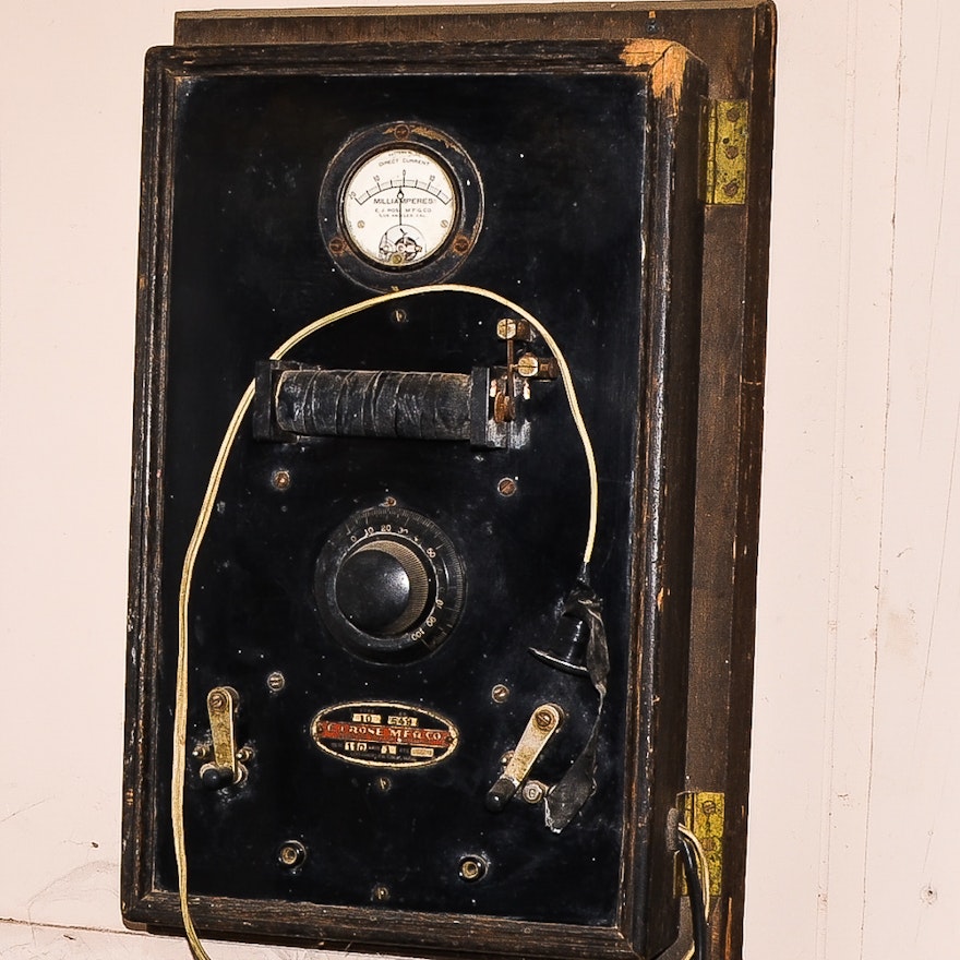 Antique Medical Electroshock Therapy Machine
