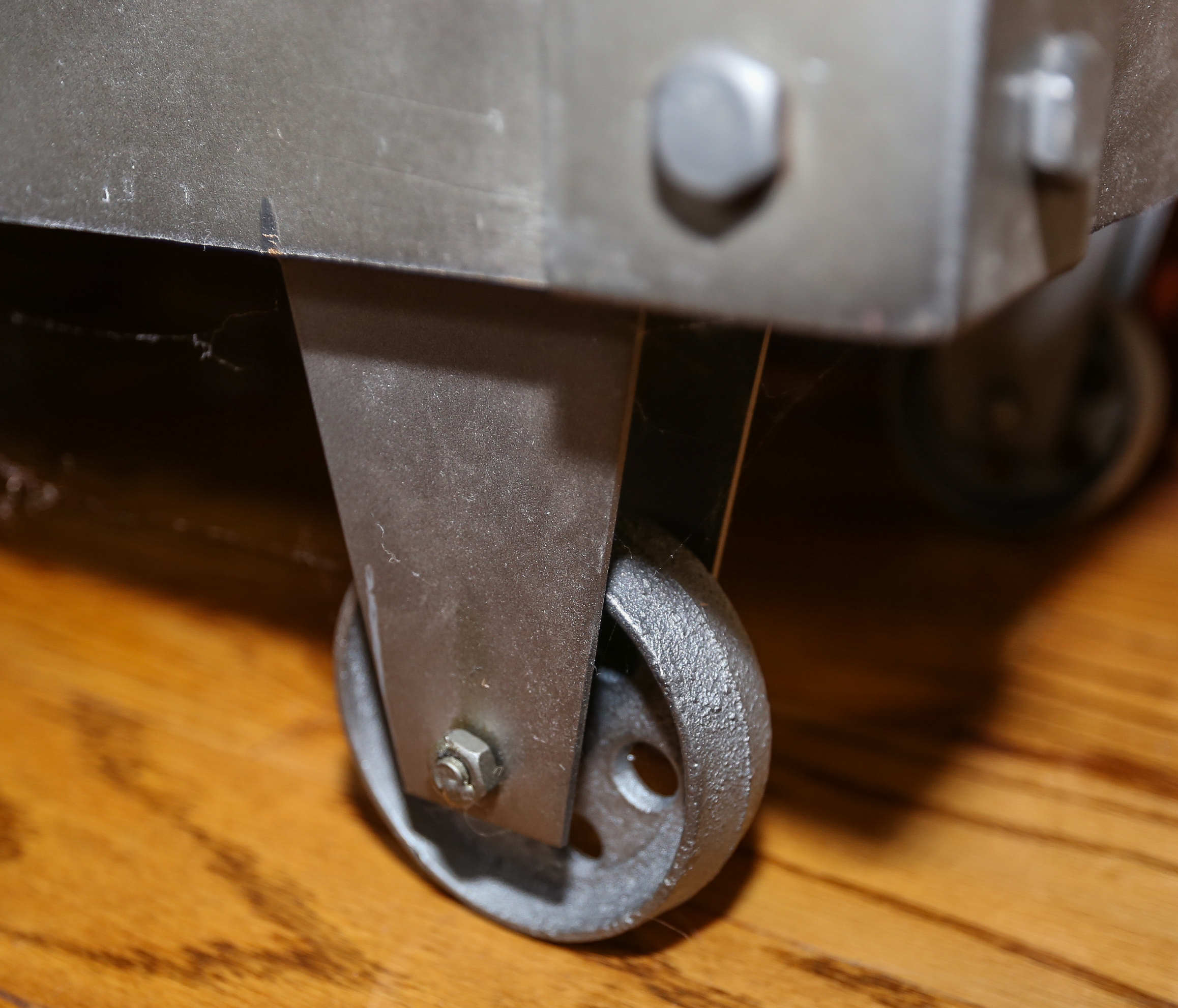 E&E Co. LTD Metal and Wood Rustic Storage Cabinet