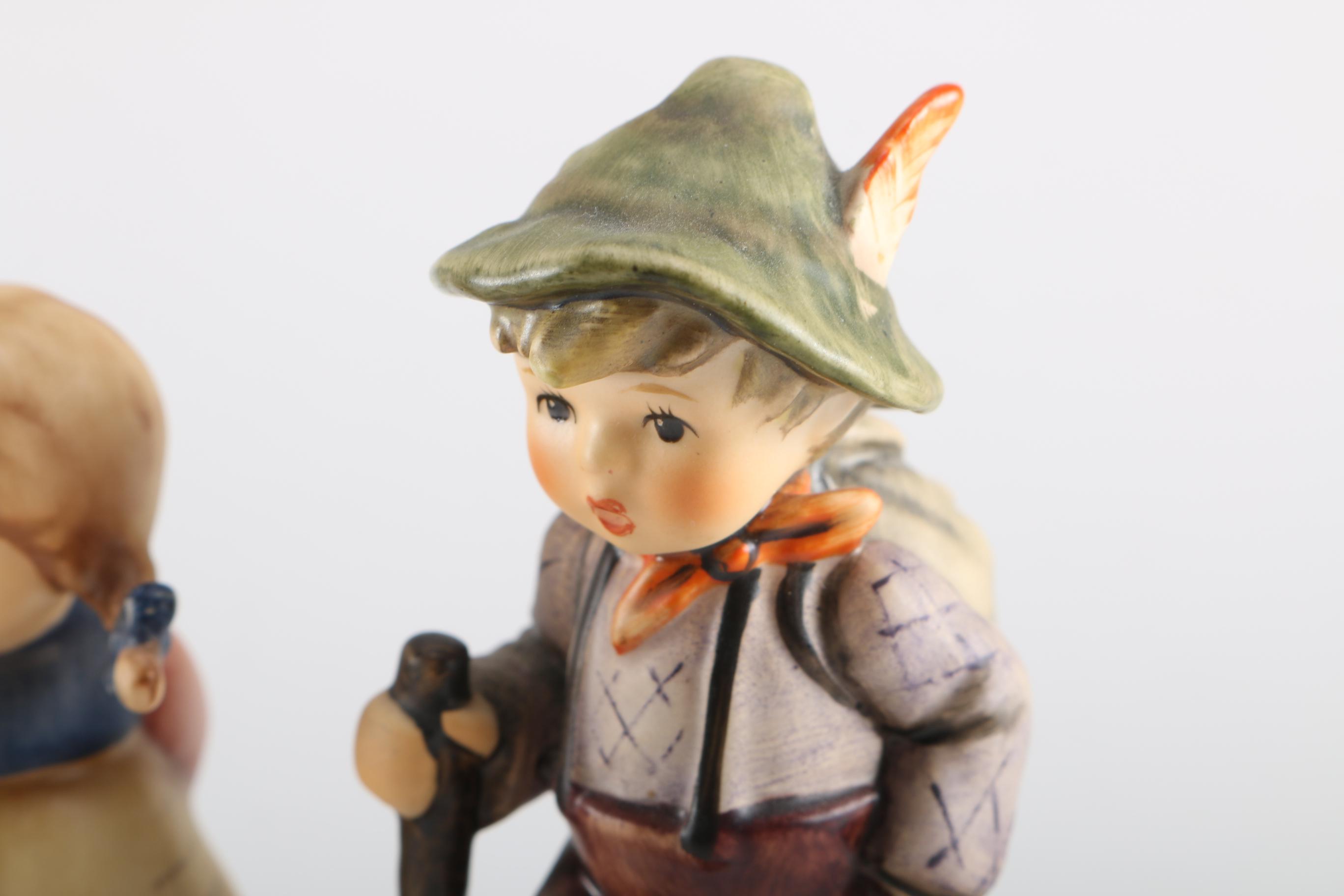 1990s First Edition Goebel Hummels: "Grandpa's Boy" and "Susser Fratz Pixie"