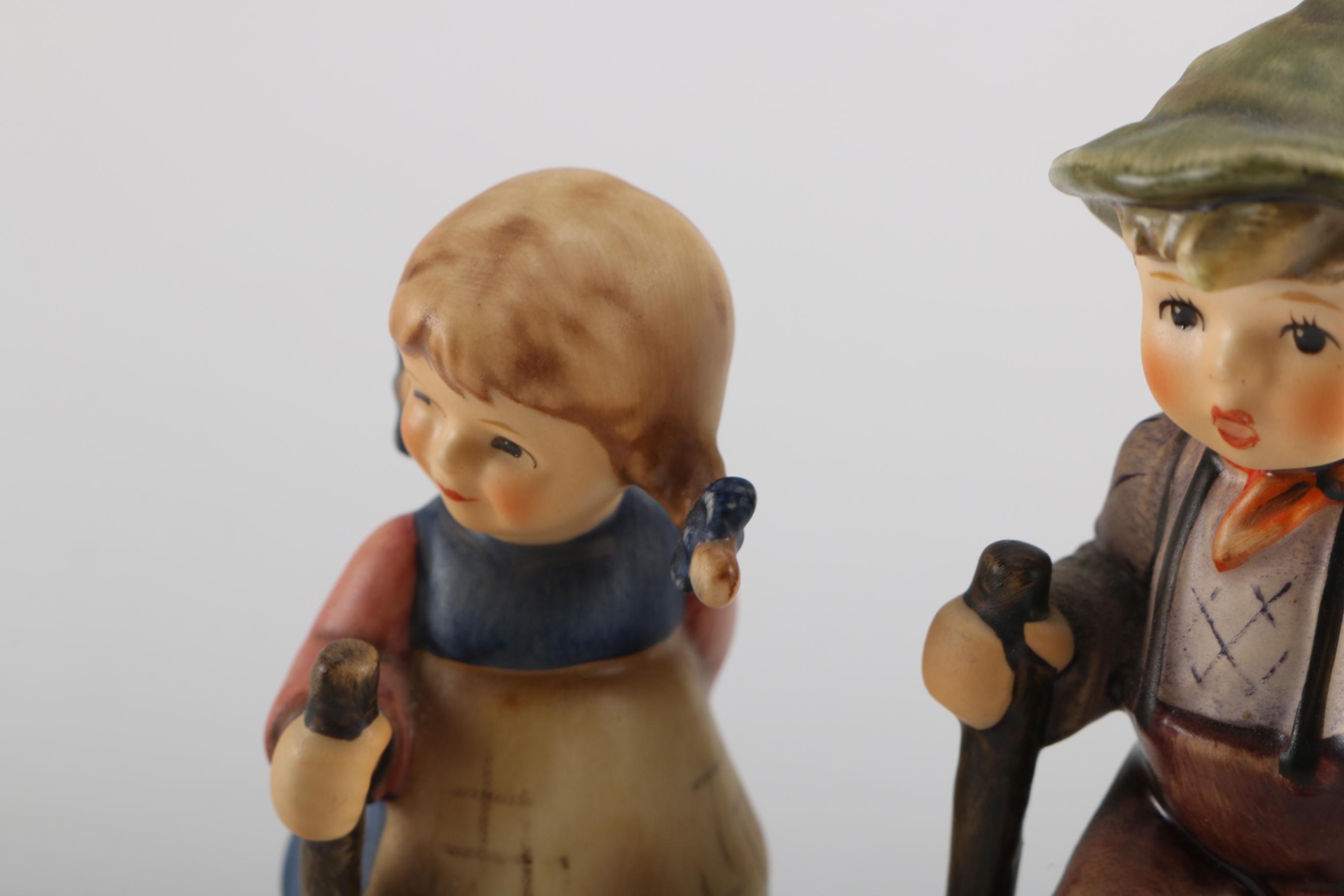 1990s First Edition Goebel Hummels: "Grandpa's Boy" and "Susser Fratz Pixie"