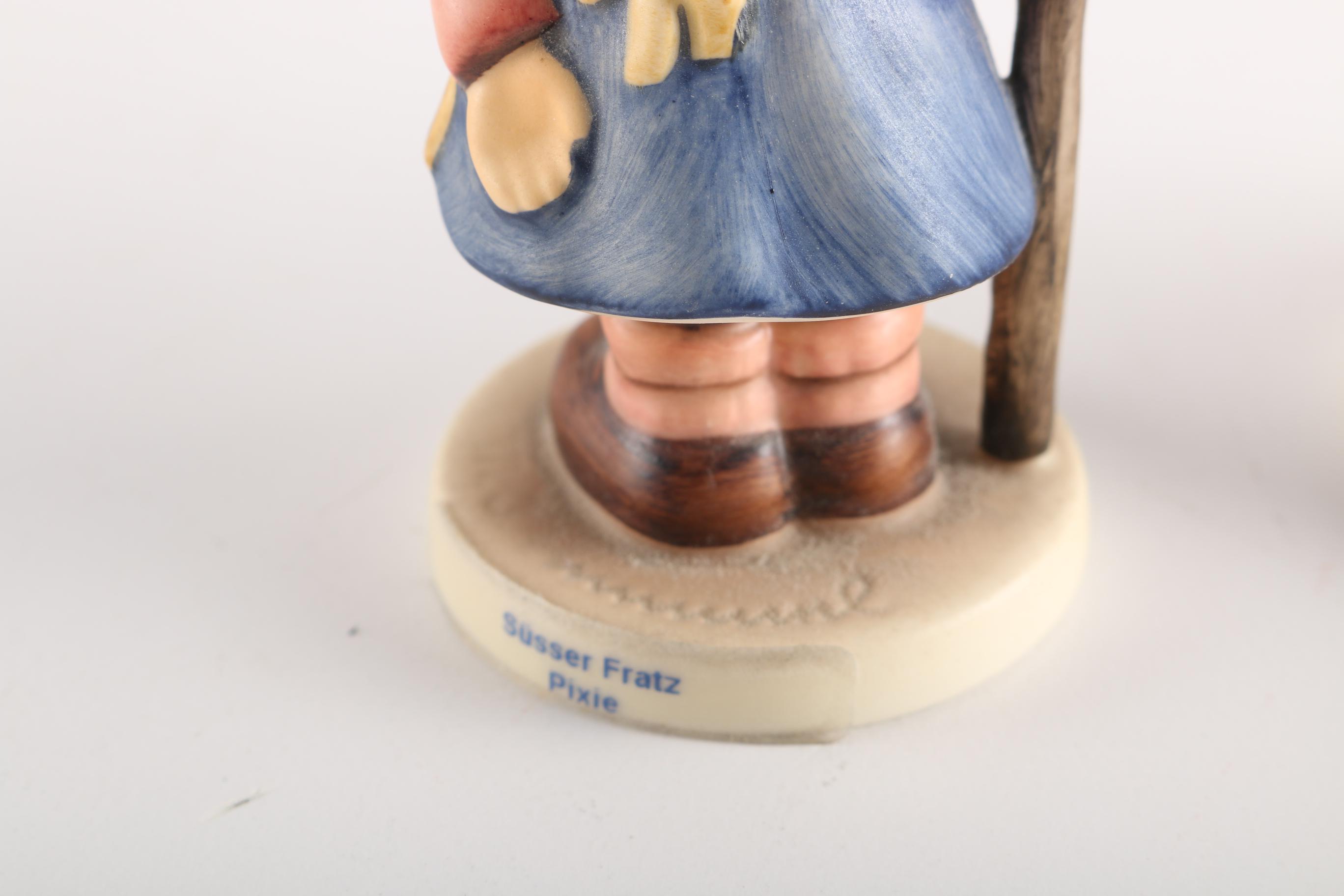 1990s First Edition Goebel Hummels: "Grandpa's Boy" and "Susser Fratz Pixie"