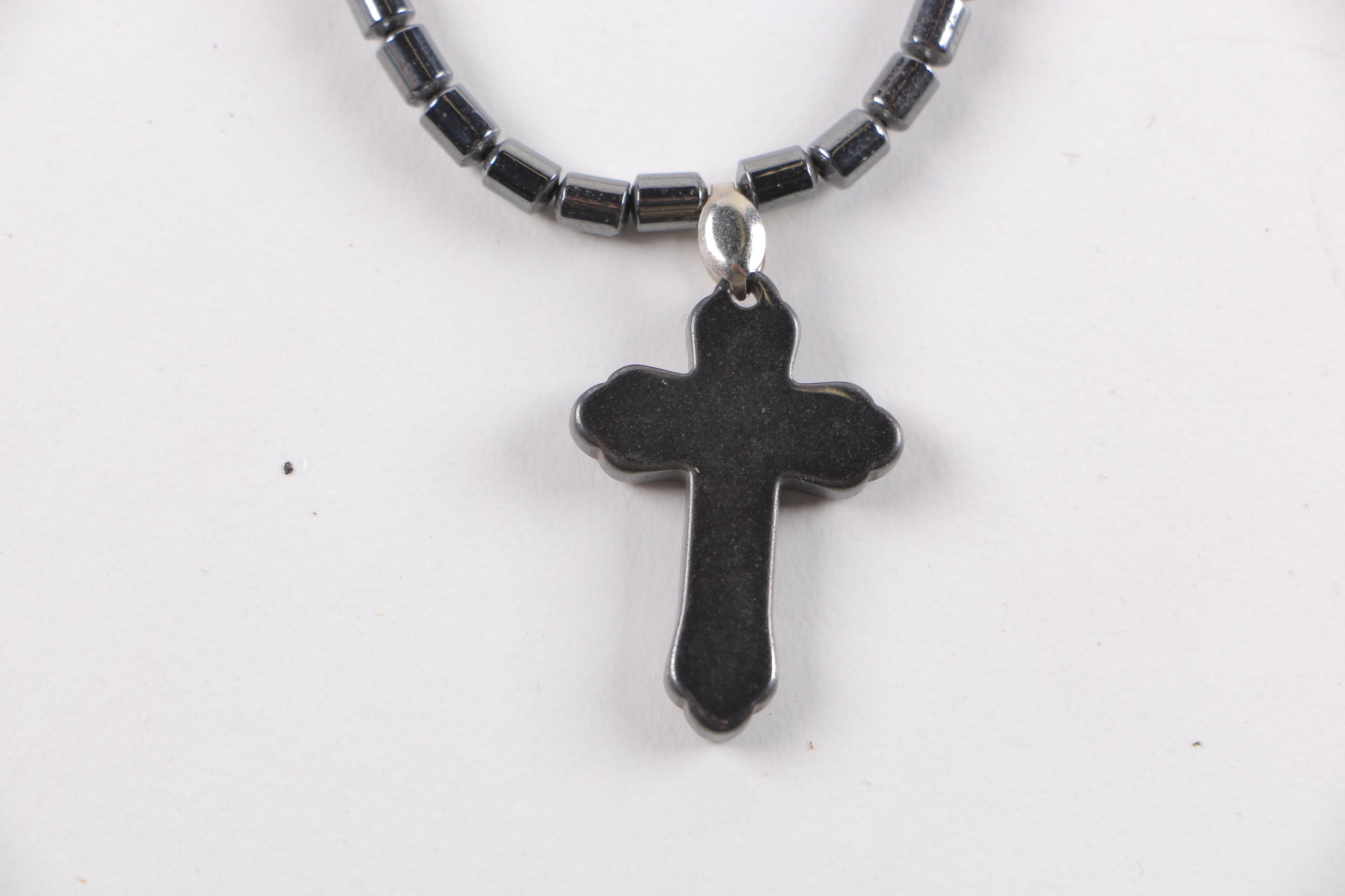Costume Jewelry with Crosses and Pendant