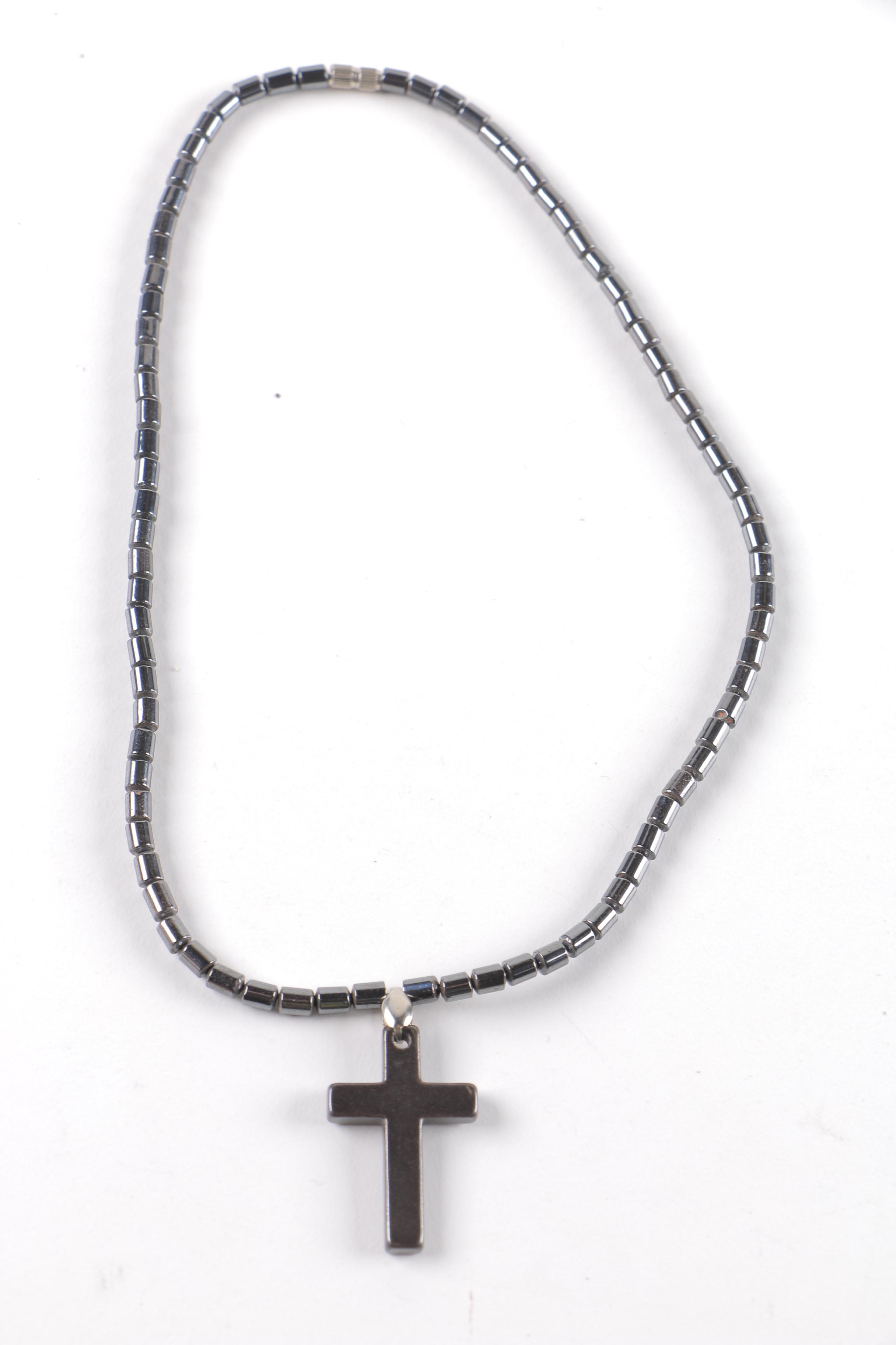 Costume Jewelry with Crosses and Pendant