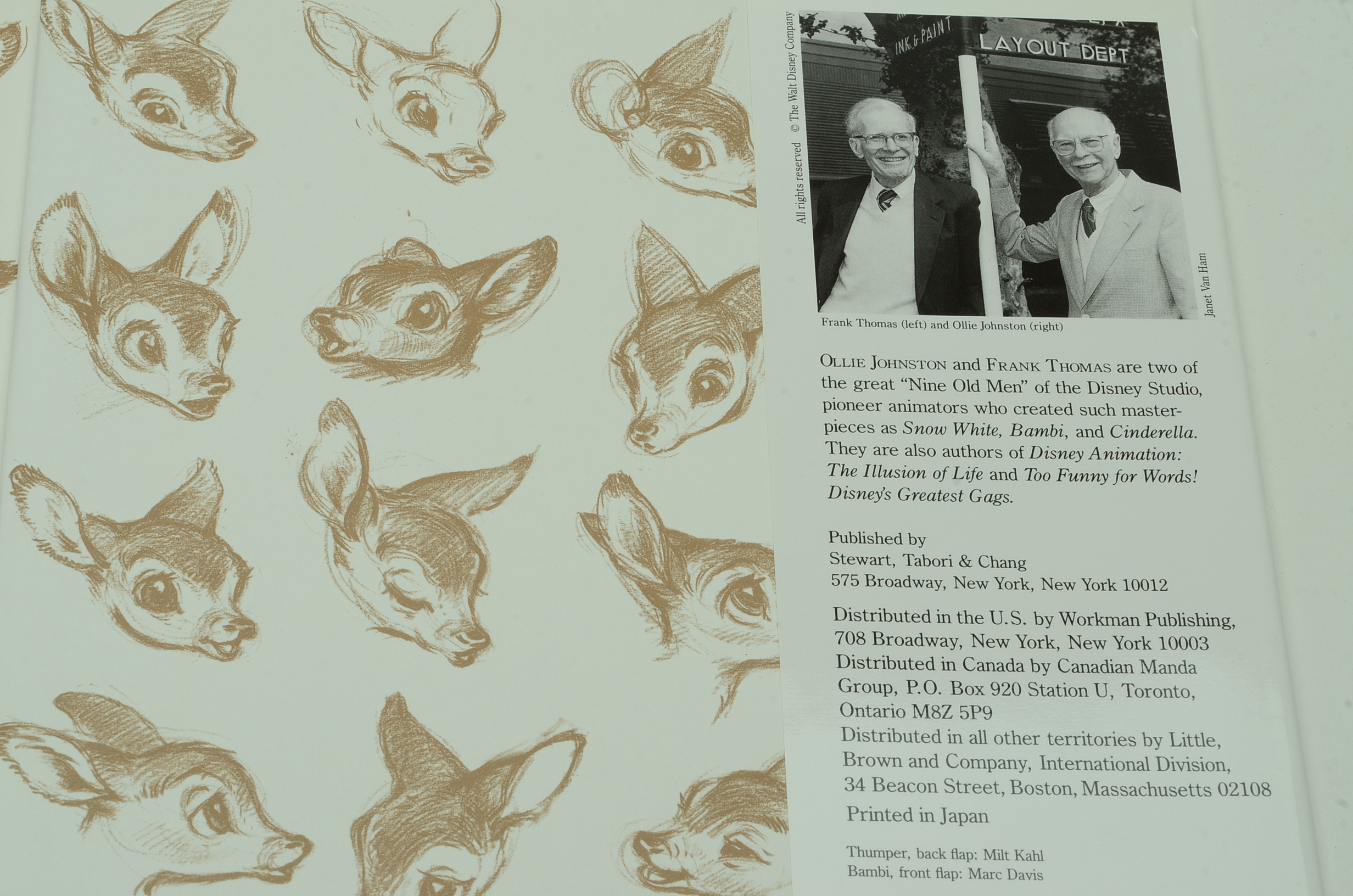 Ollie Johnston and Frank Thomas Books Including Signed Books