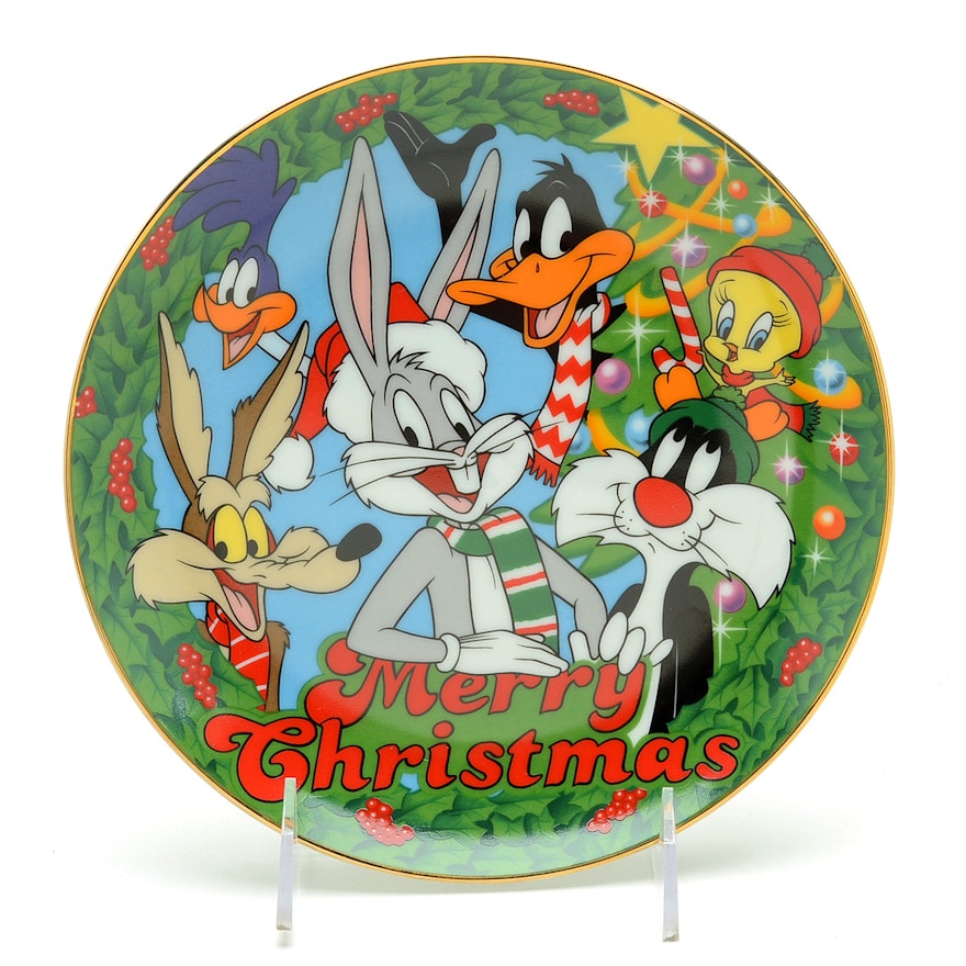 1991 Limited Edition Warner Brothers "The Looniest Christmas Ever" Plate