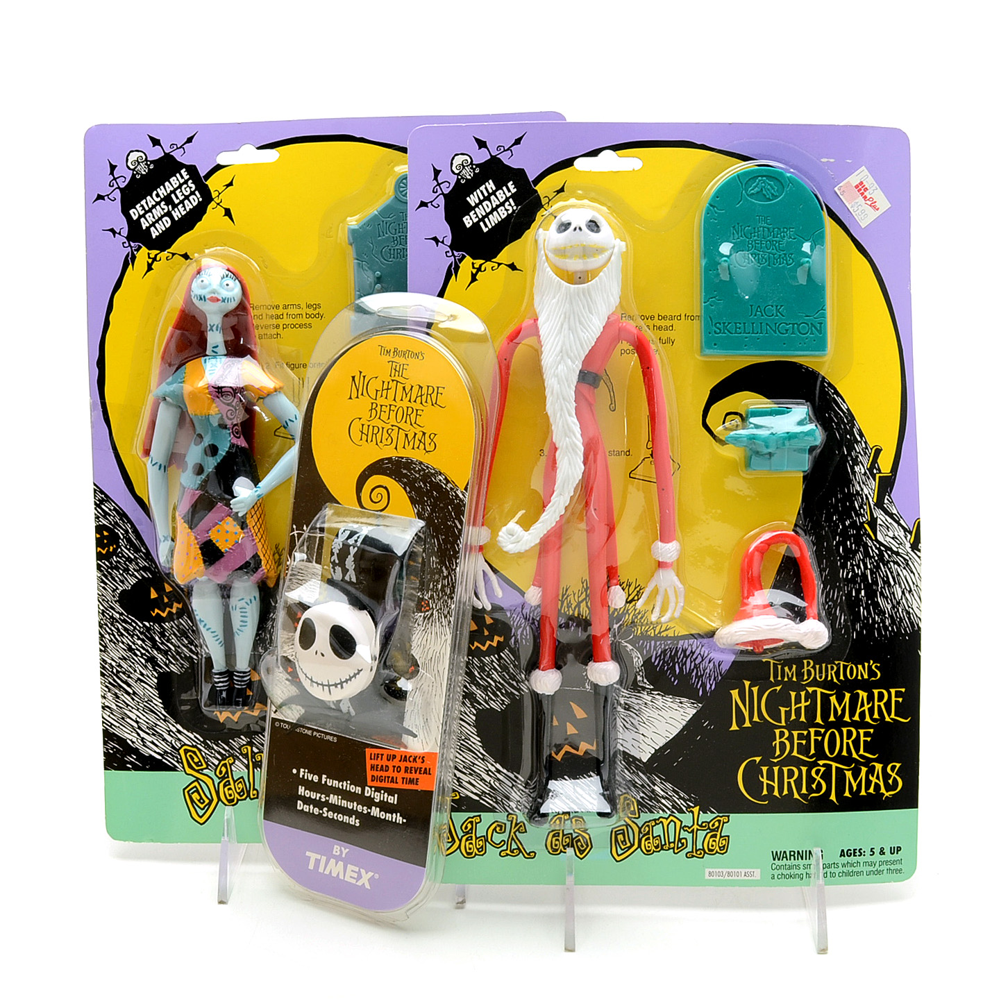 Tim Burton's "Nightmare Before Christmas" Figures and Digital Watch