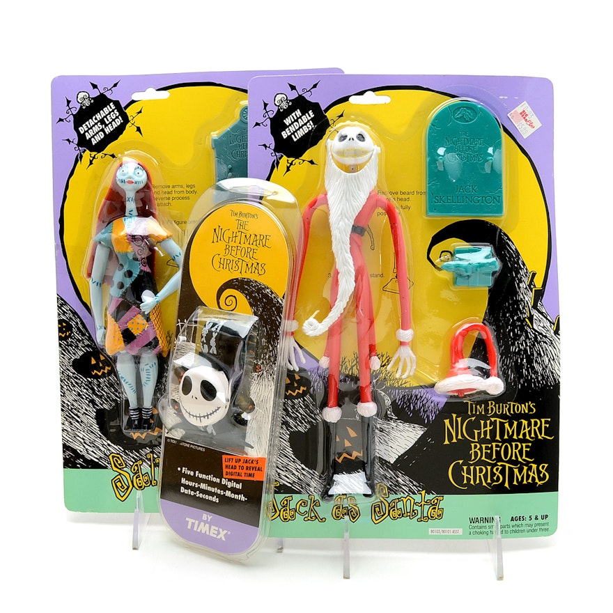 Tim Burton's "Nightmare Before Christmas" Figures and Digital Watch