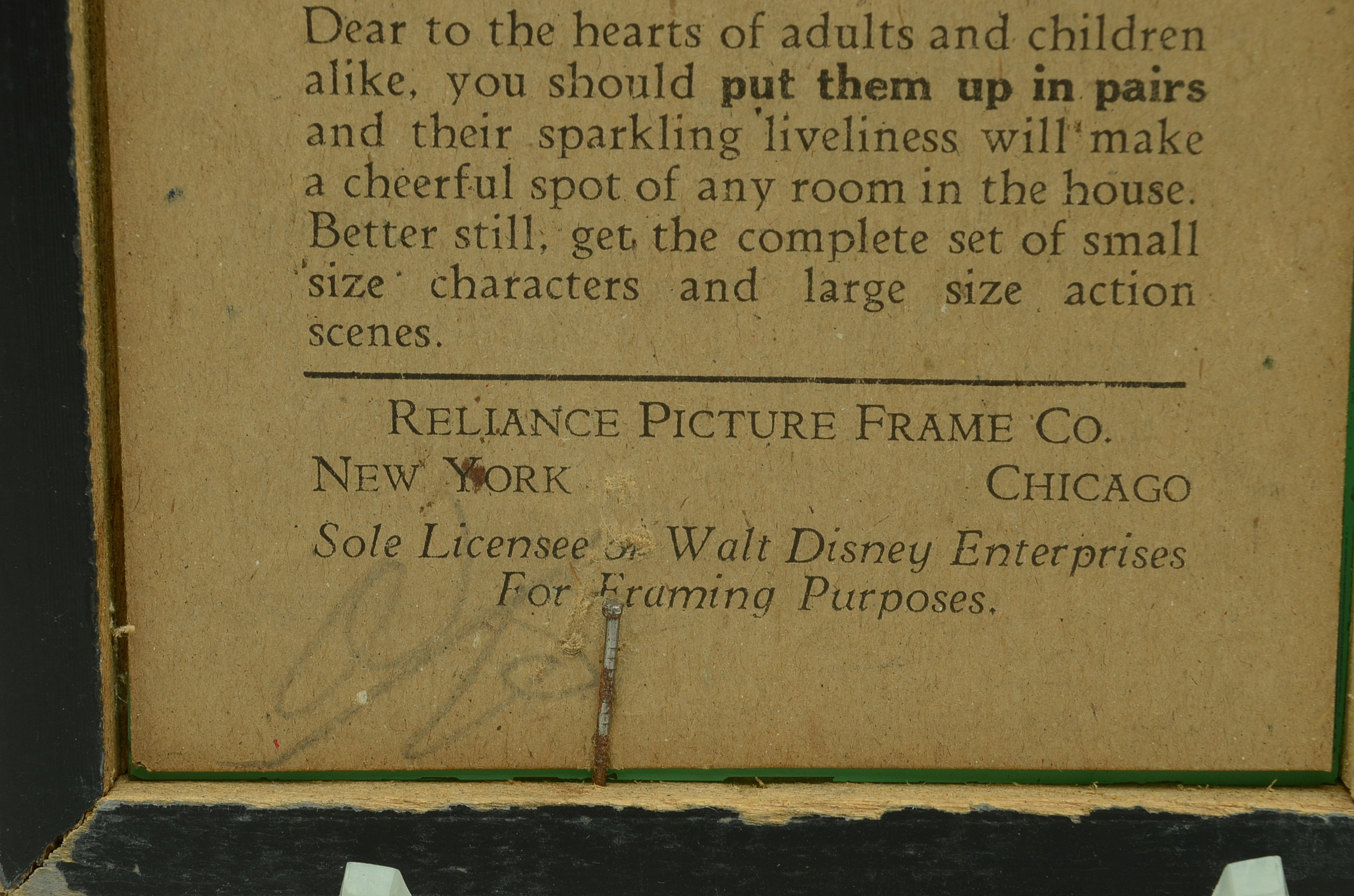 1930s Reliance Disney Enamel on Glass Pictures of Minnie and Pluto